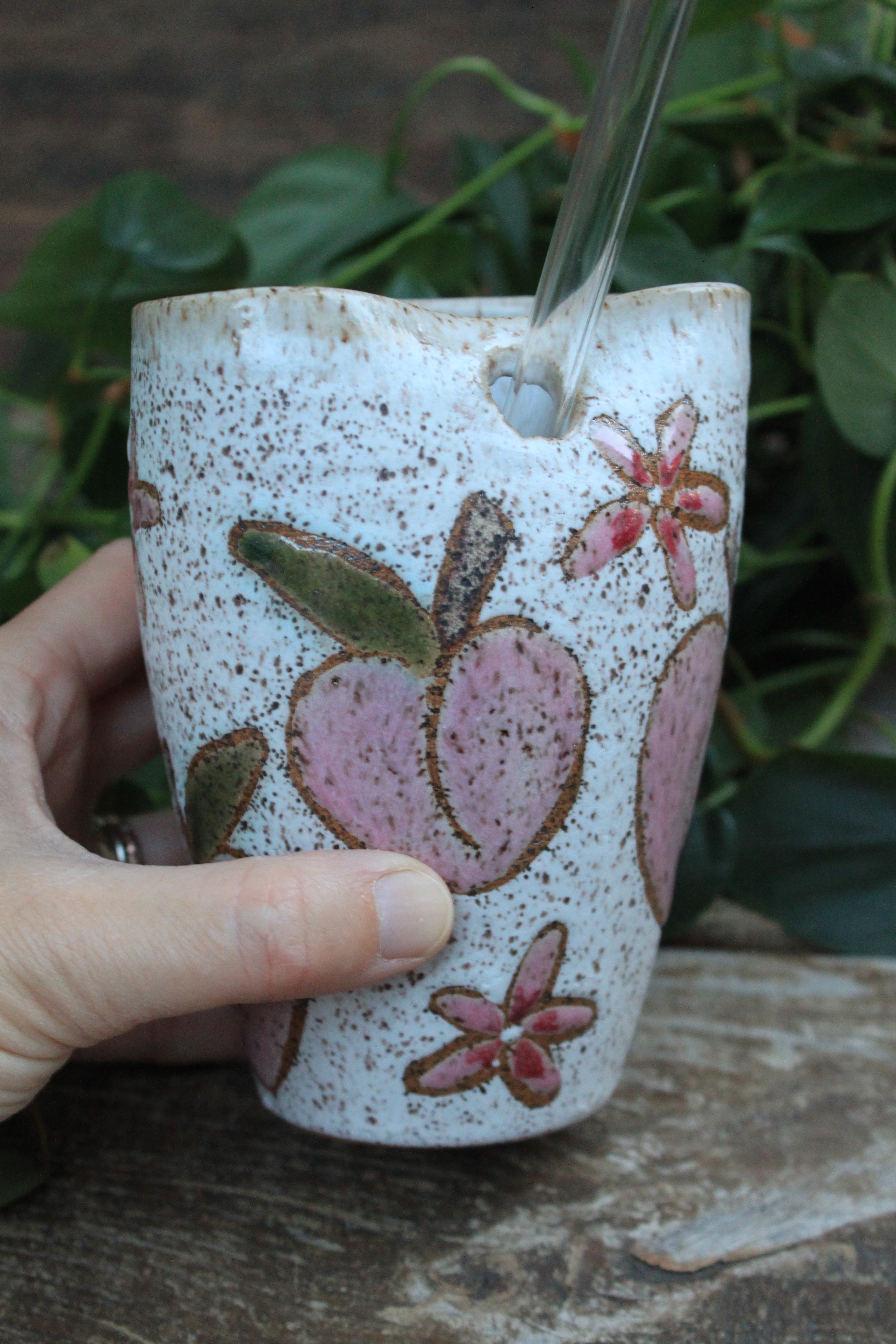 Fruity Fun - Peachy Party Straw Cup, 15 oz