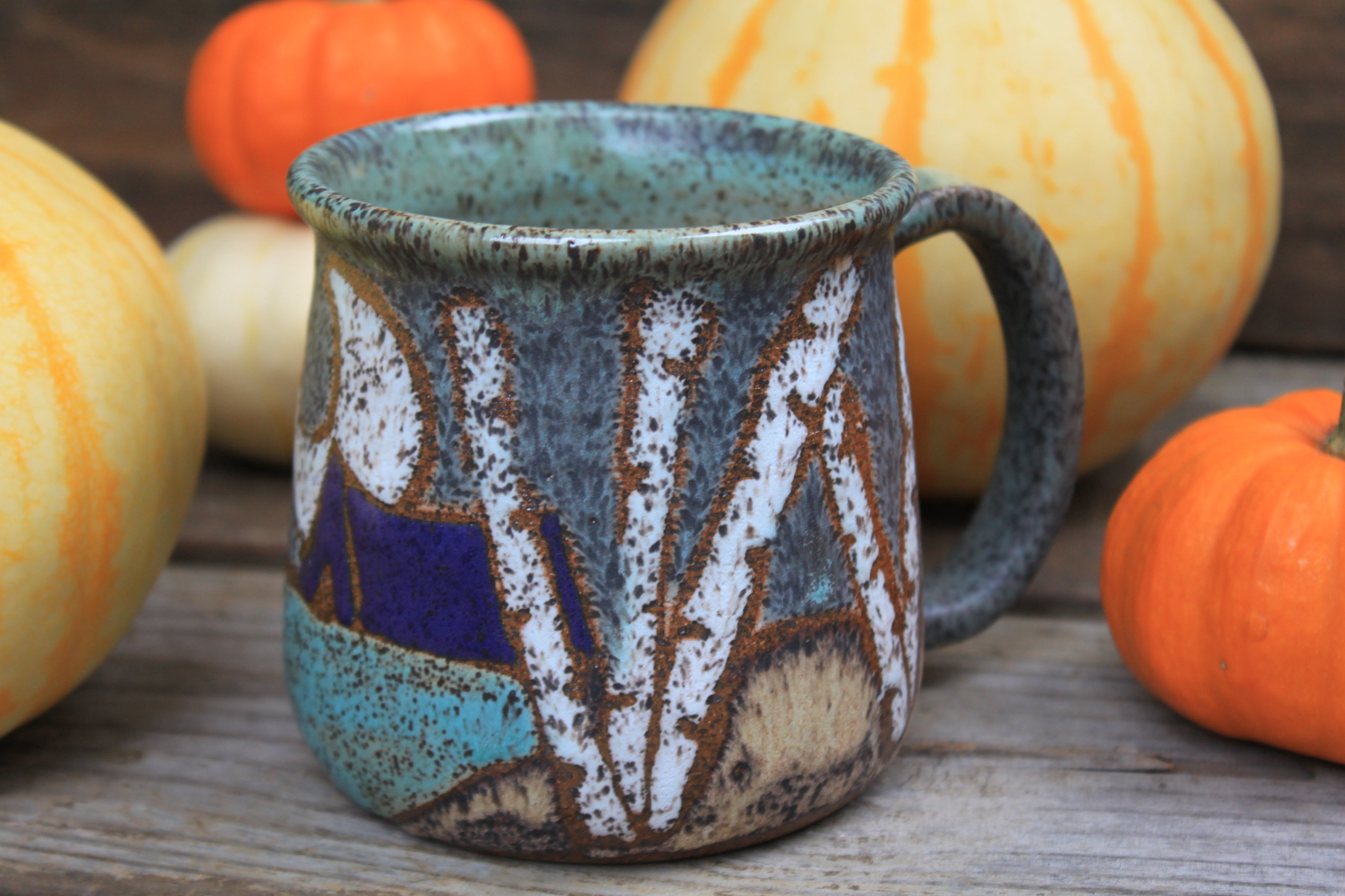 Birch Tree Camping Mug, 20 oz