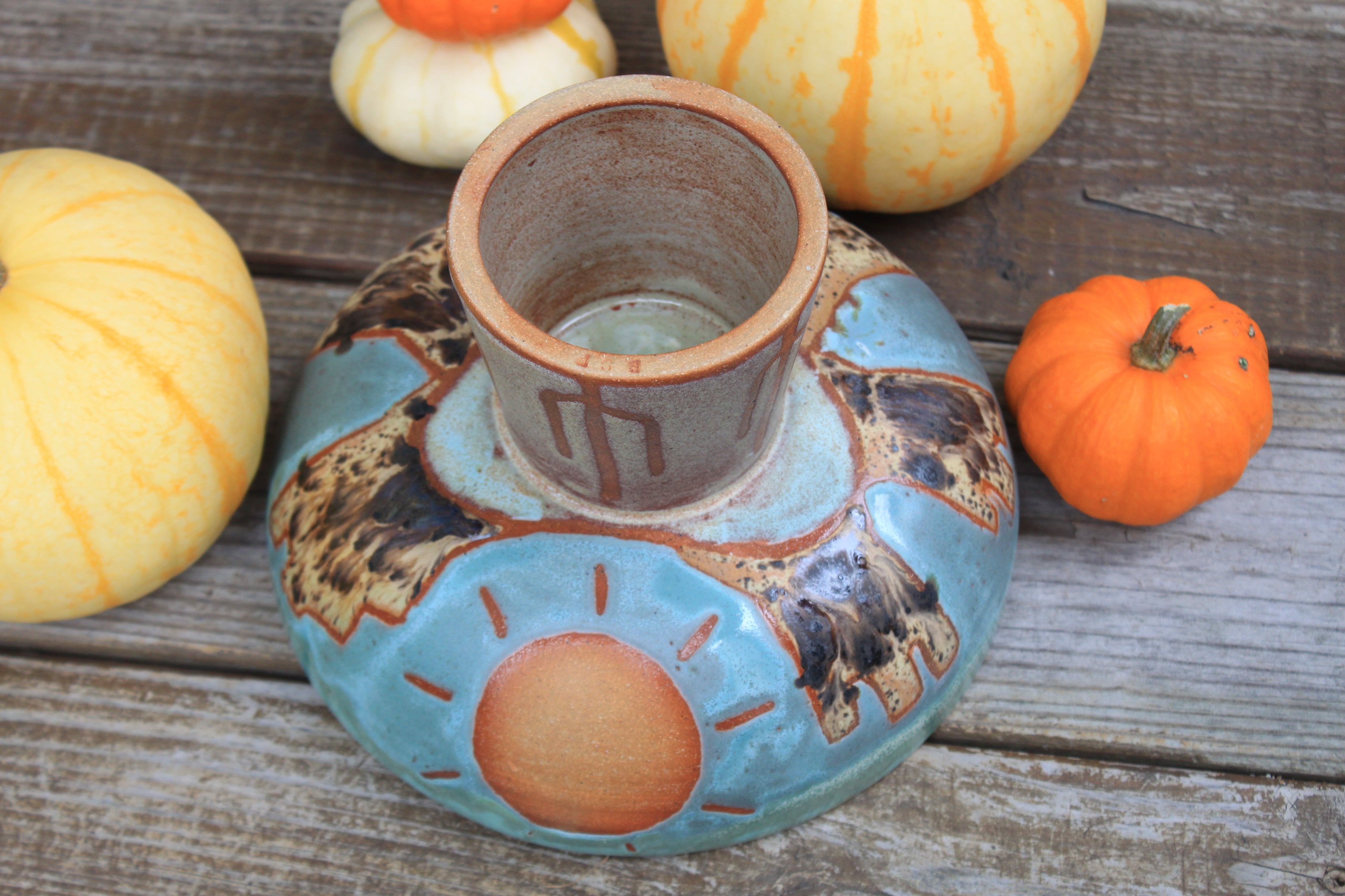 Butte-iful Desert Days Pedestal Bowl