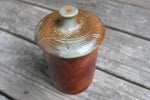 Load image into Gallery viewer, Wood Fired Garden Party Carved Lidded Jar
