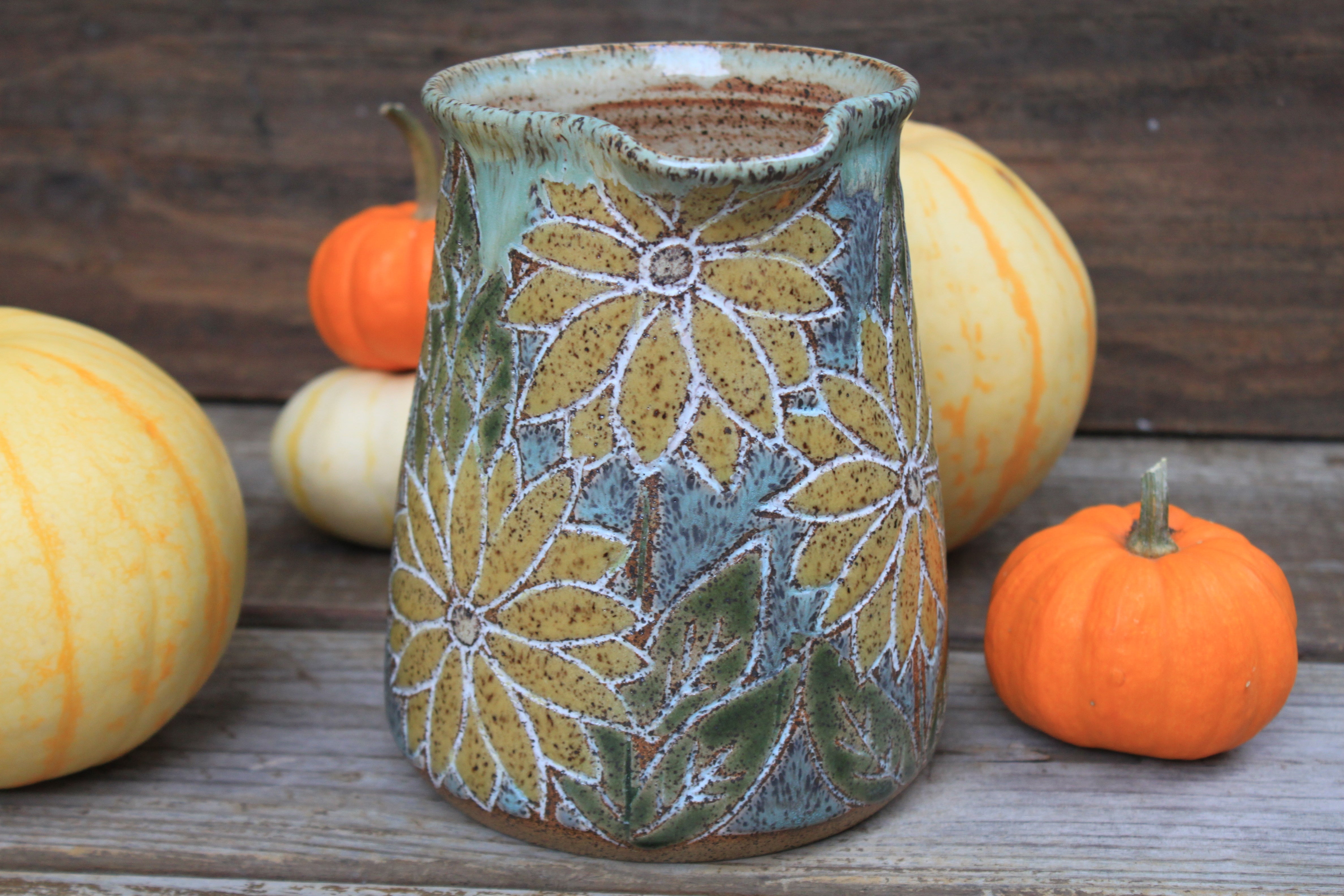 Sunflower Fields Forever Pitcher, 48 oz