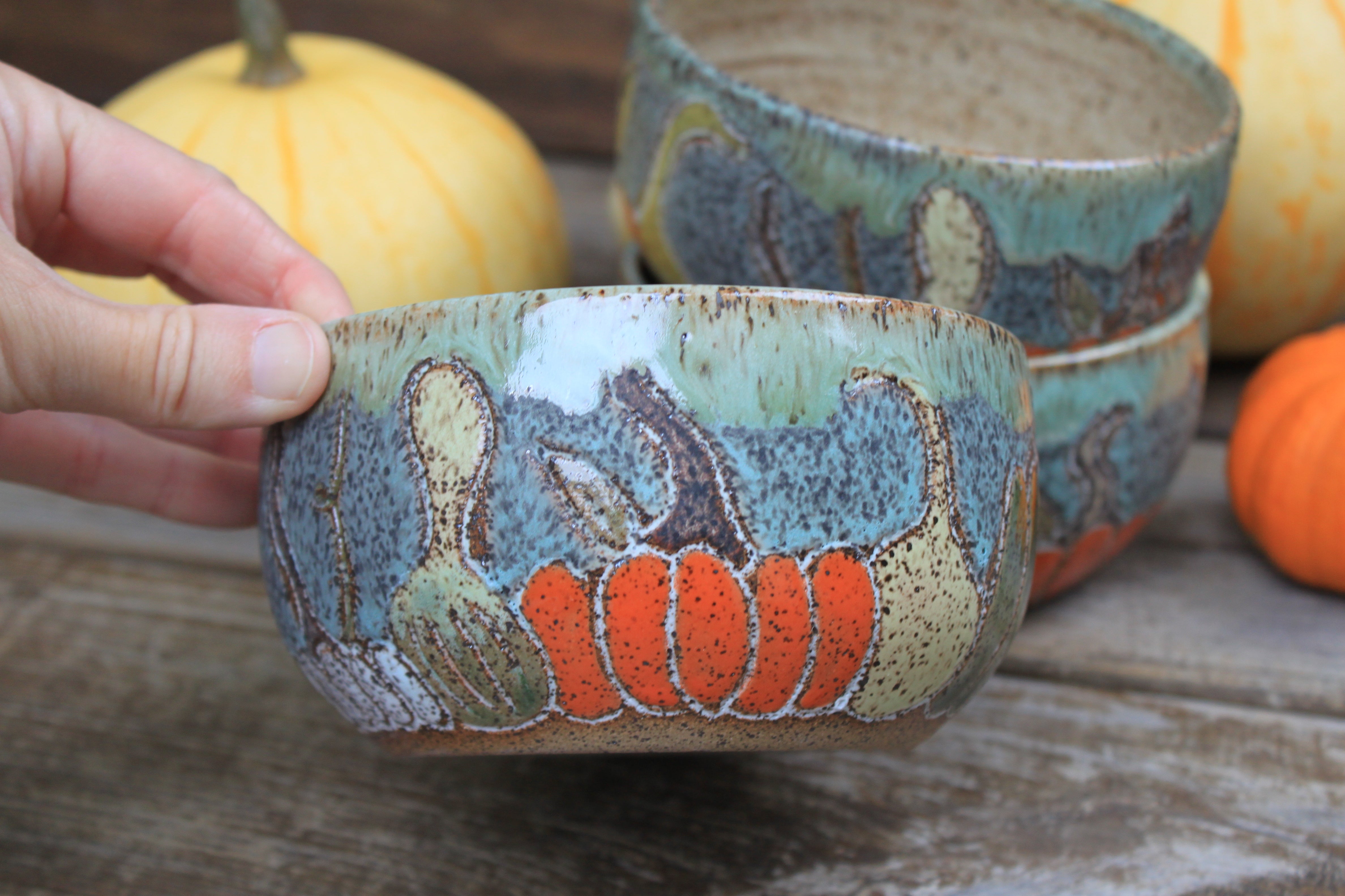 Gorgeous Gourds Soup Season Mug Bowls, 22 oz - sold separately