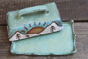 Snowy High Peaks Butter Dish