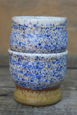 Load image into Gallery viewer, Blue Splatter and Honey Gold Sippers - sold separately, 10 oz
