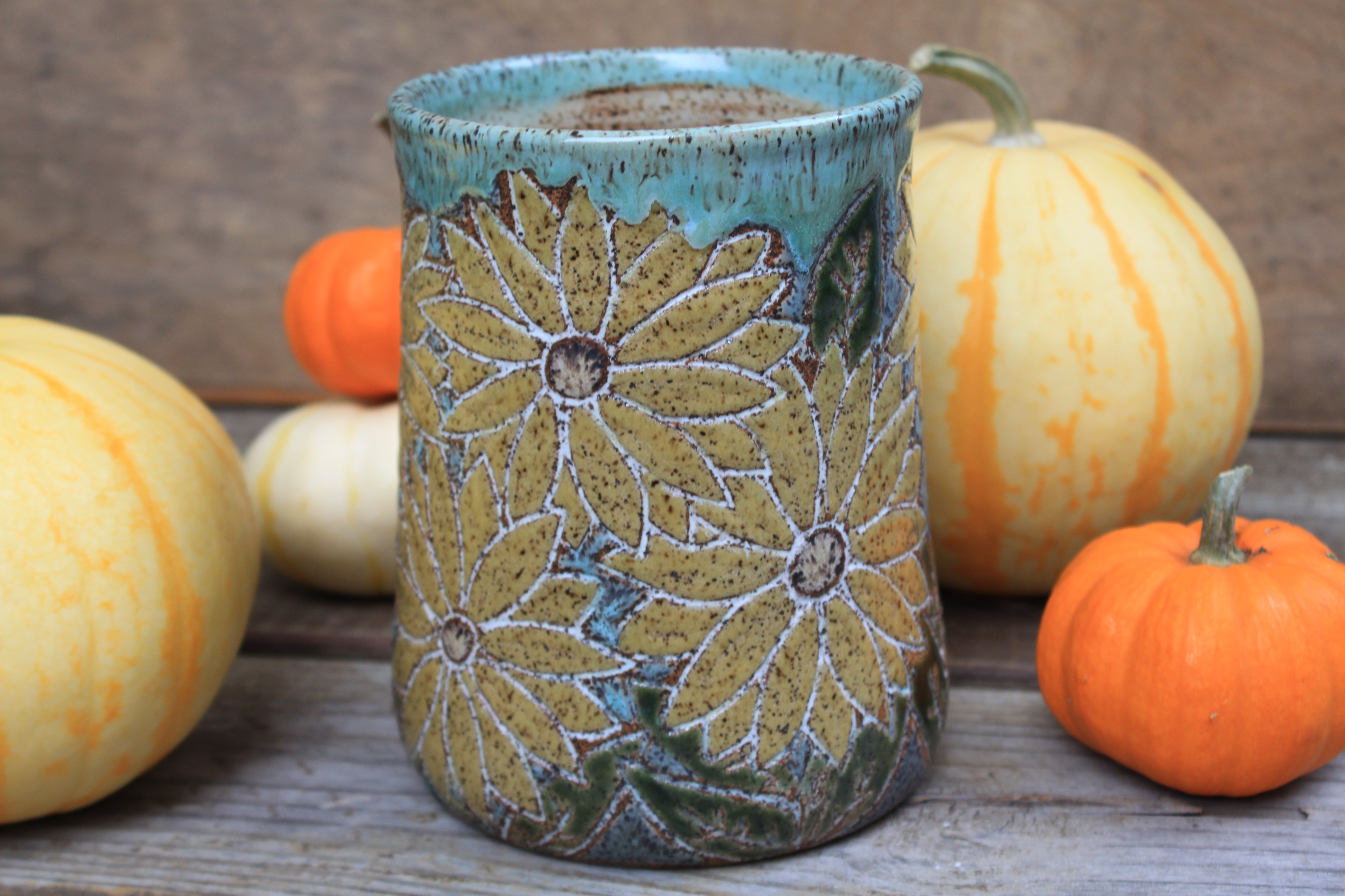 Sunflower Fields Forever Utensil Jar