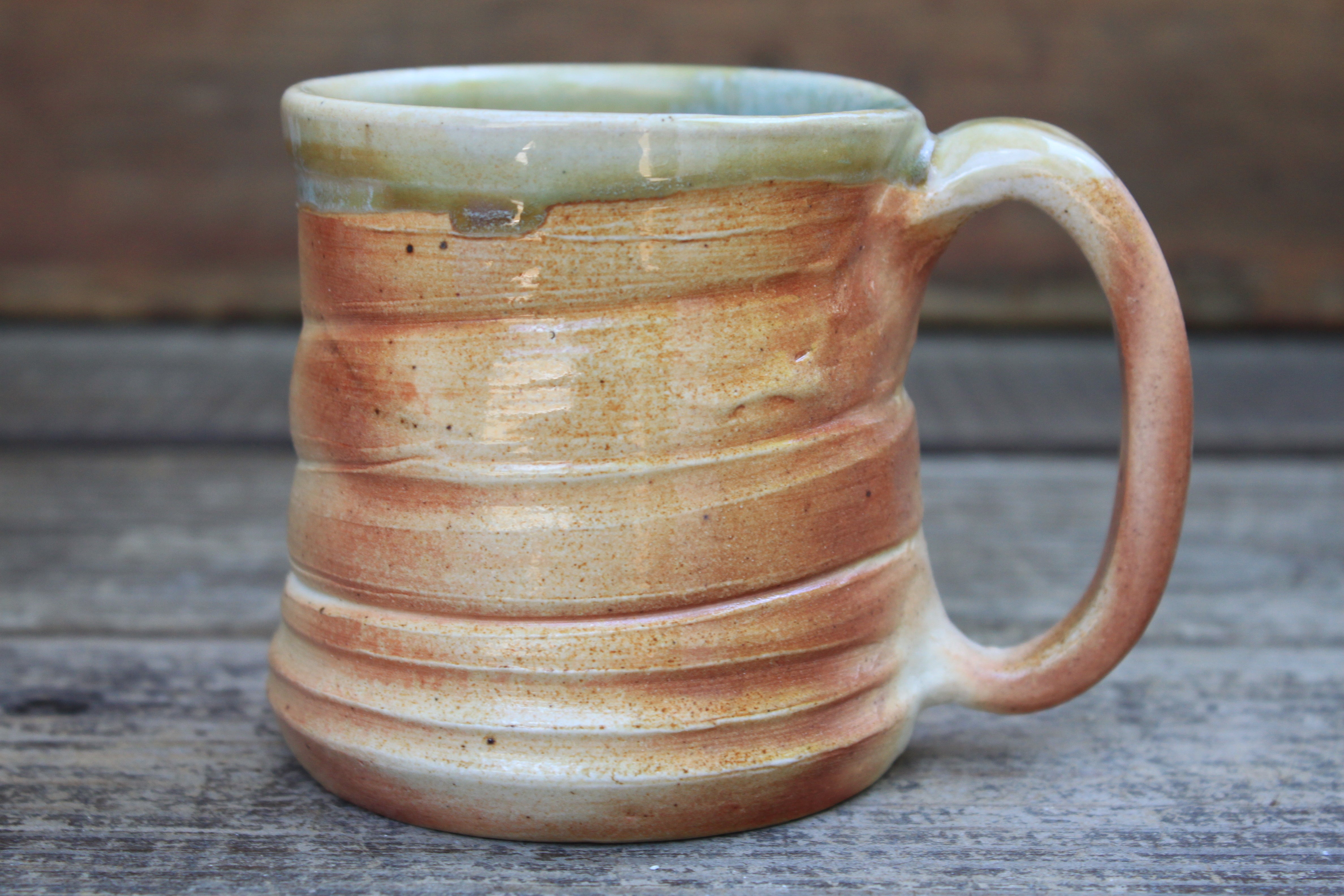 Wood Fired Swirl Mug, 12 oz