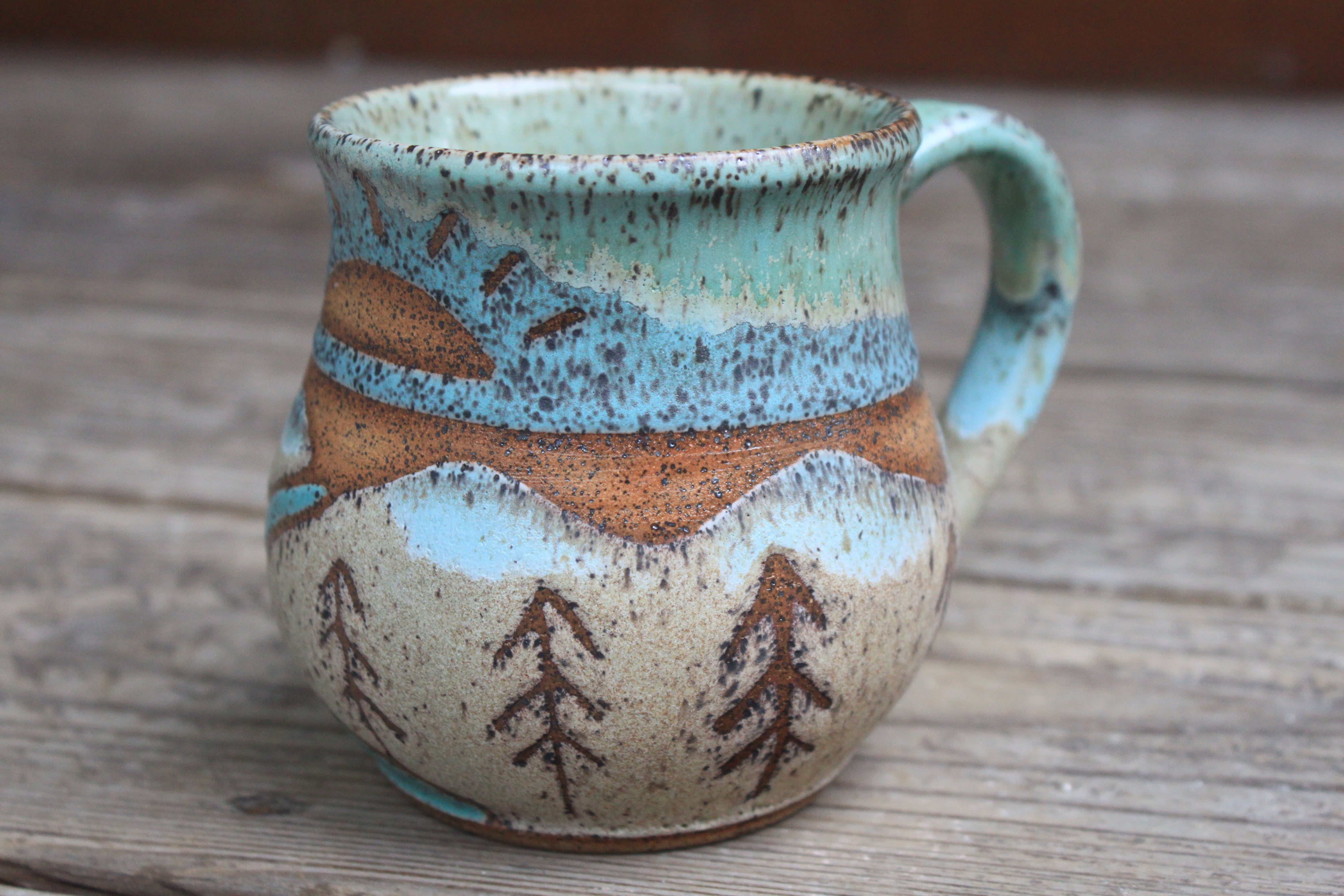 Glacier National Park Sunrise Mug, 15 oz