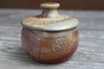 Load image into Gallery viewer, Wood Fired Octopus Adventures Carved Lidded Jar
