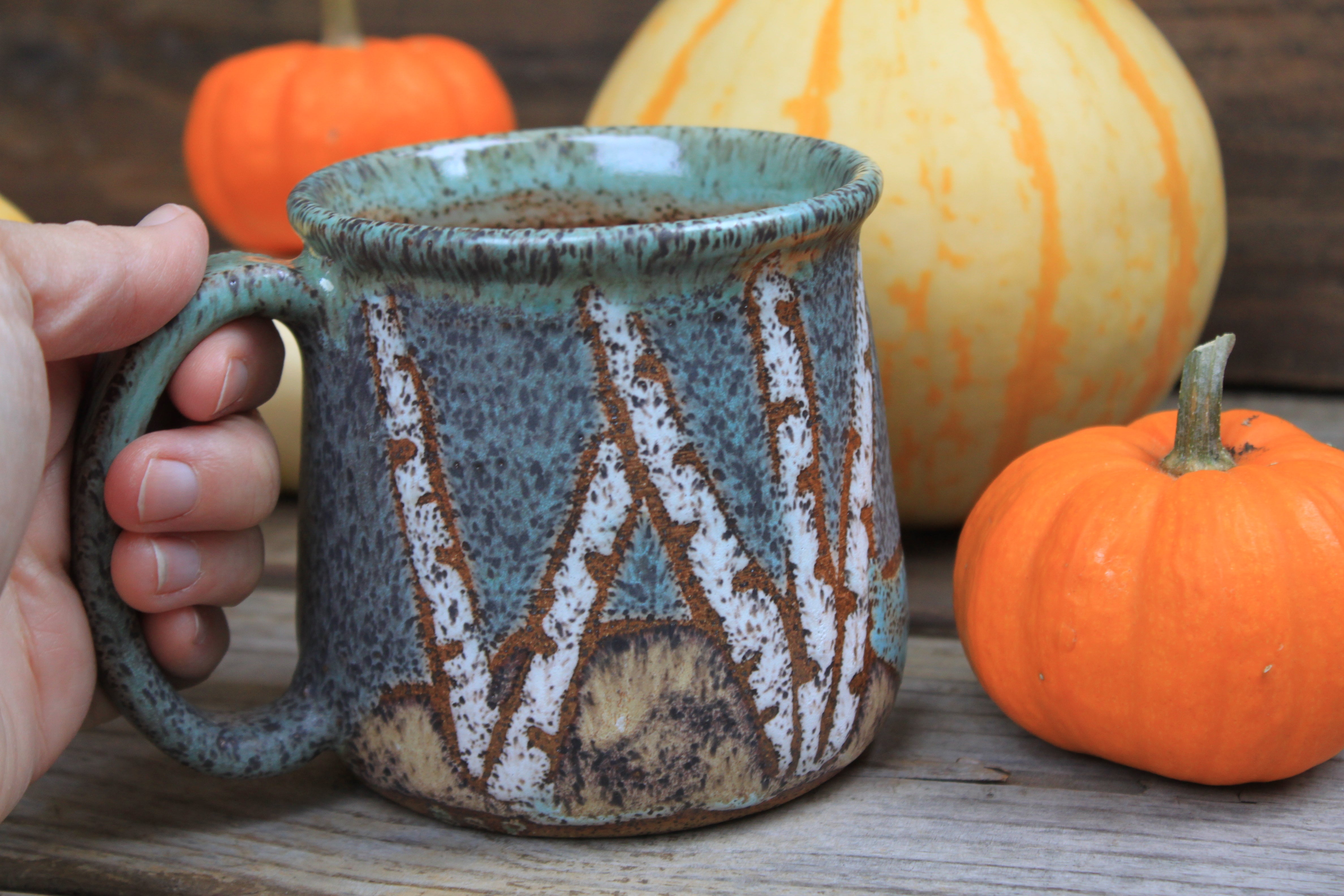 Birch Tree Camping Mug, 20 oz