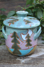 Load image into Gallery viewer, Evergreen Dreams Lidded Jar
