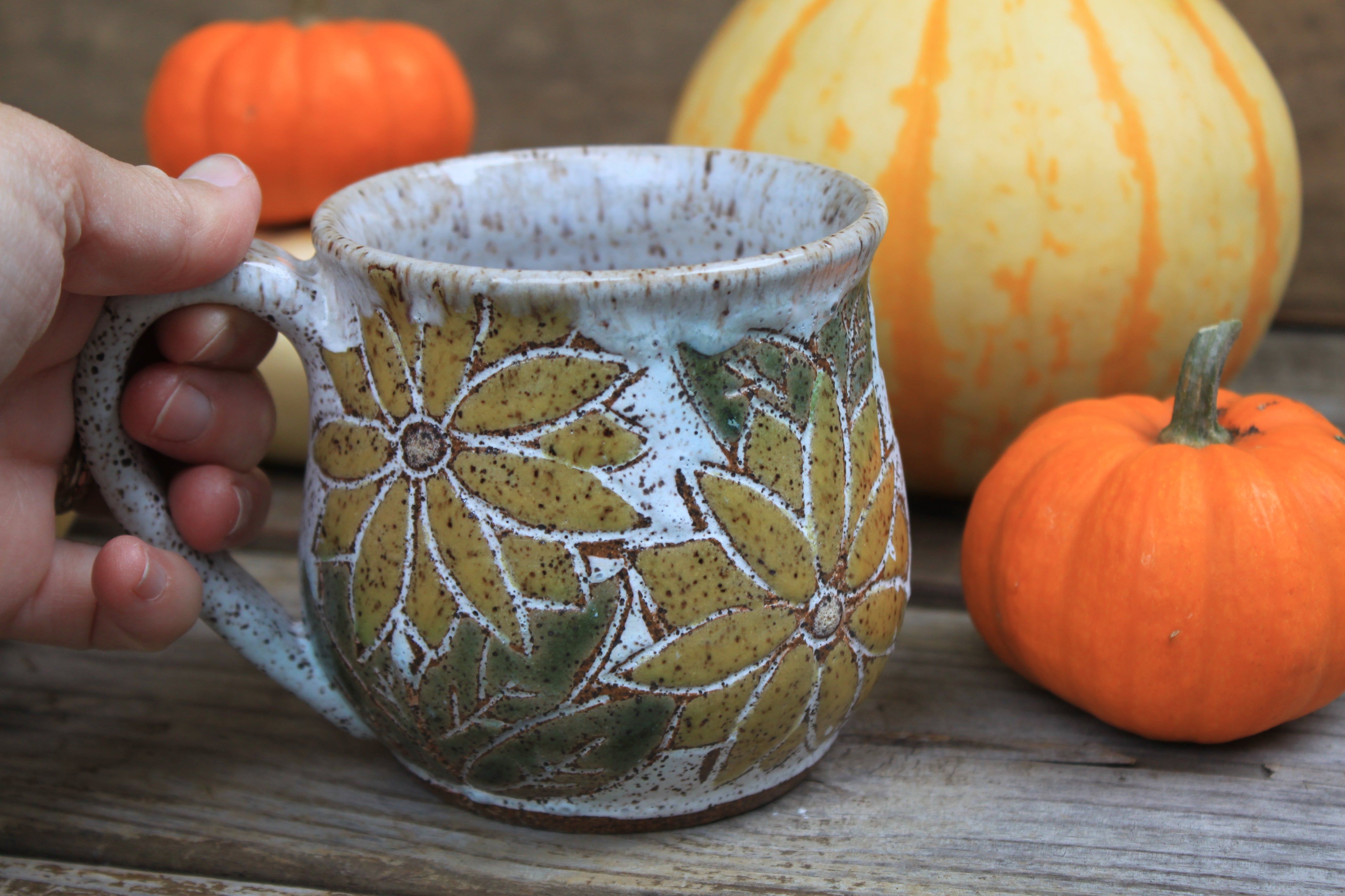 Sunflower Fields Forever Mug, 17 oz