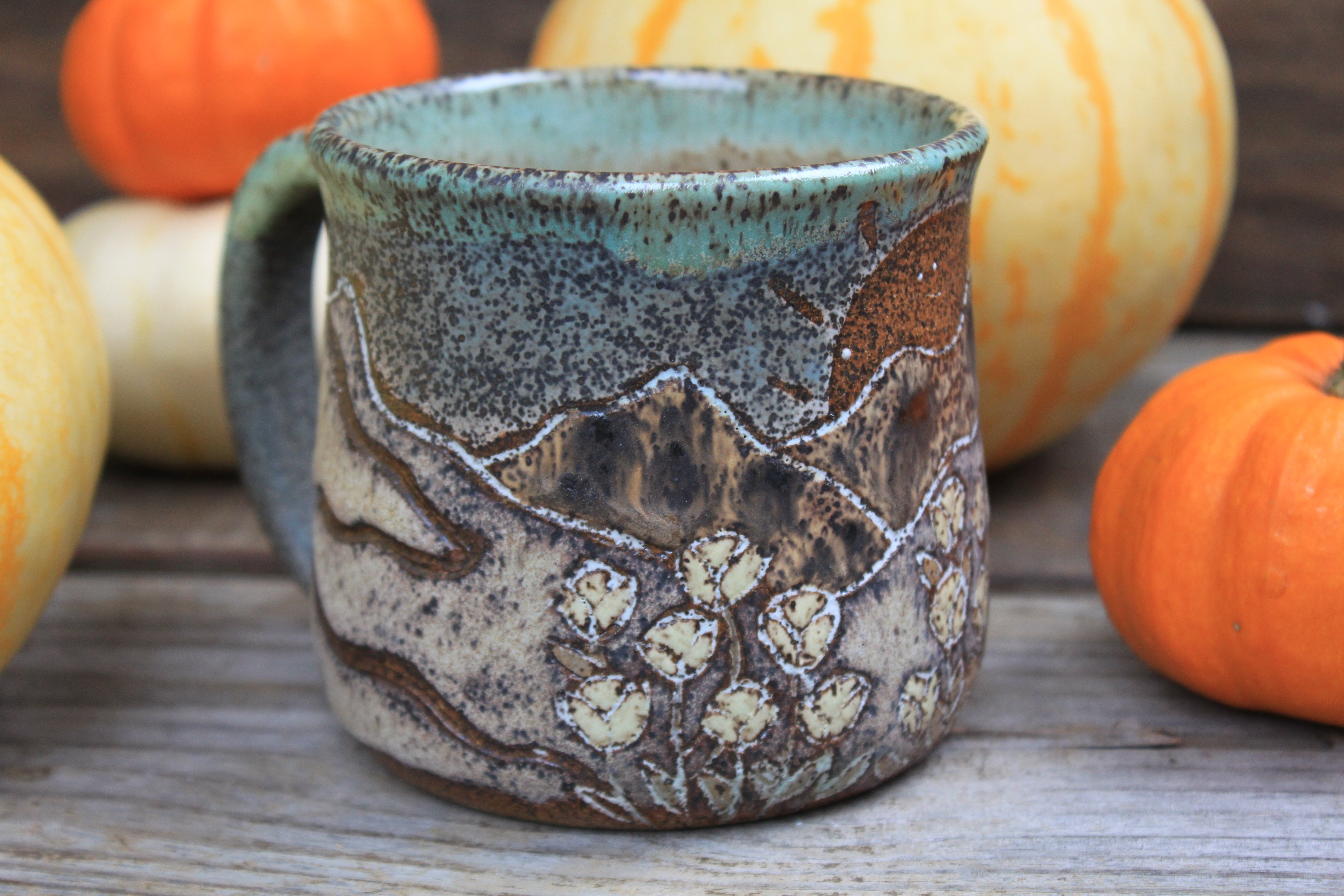 Alpine Flower Fields Sunset Mug, 18 oz