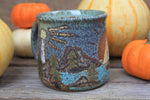 Load image into Gallery viewer, Acadia National Park Coastal Cliffs and Sailboat Mug, 20 oz
