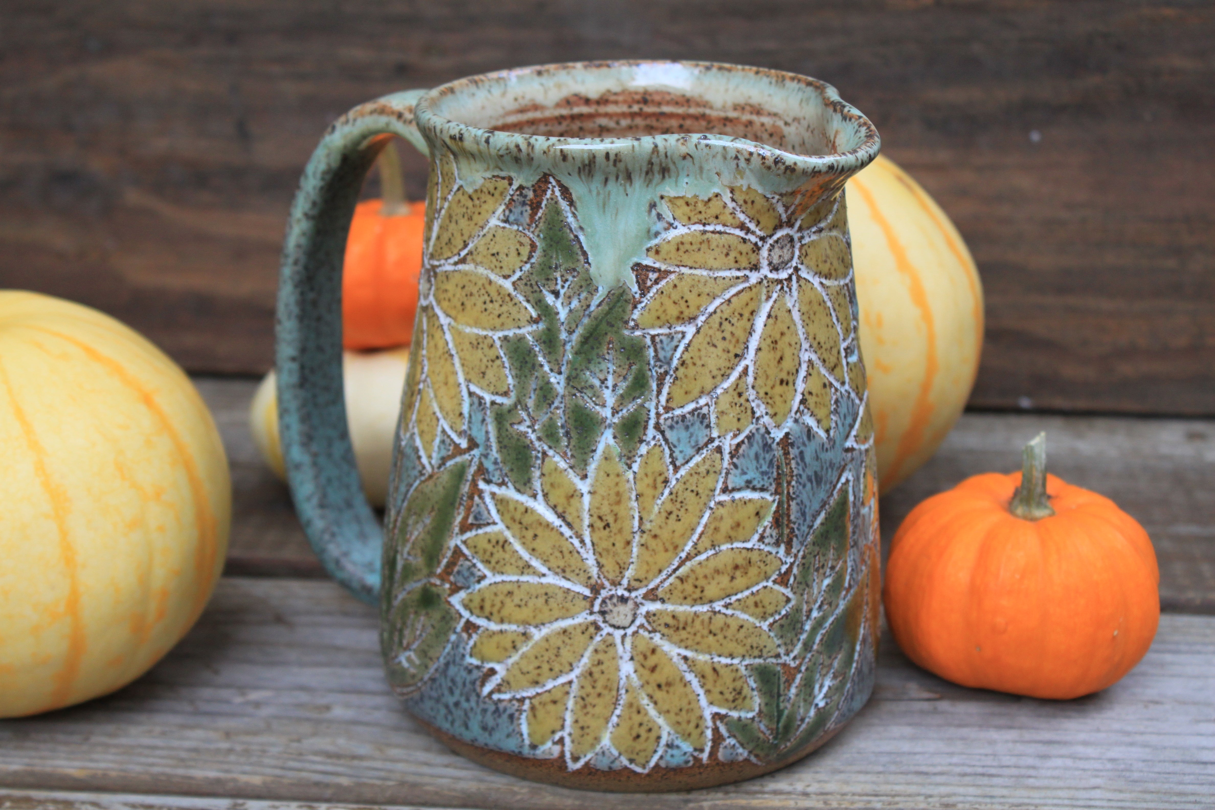 Sunflower Fields Forever Pitcher, 48 oz