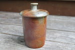 Load image into Gallery viewer, Wood Fired Garden Party Carved Lidded Jar
