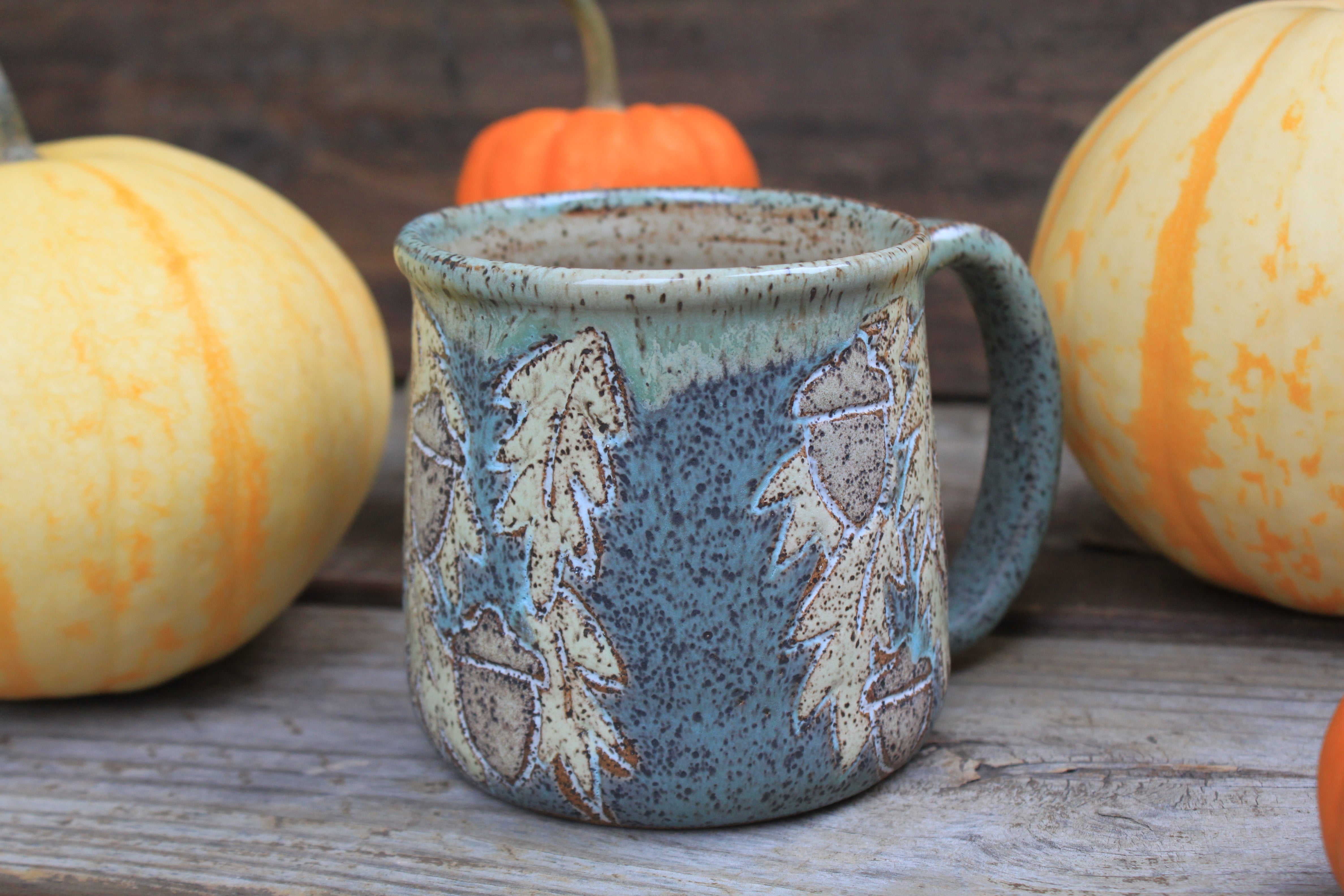 Awesome Acorns Foliage Mug, 17 oz