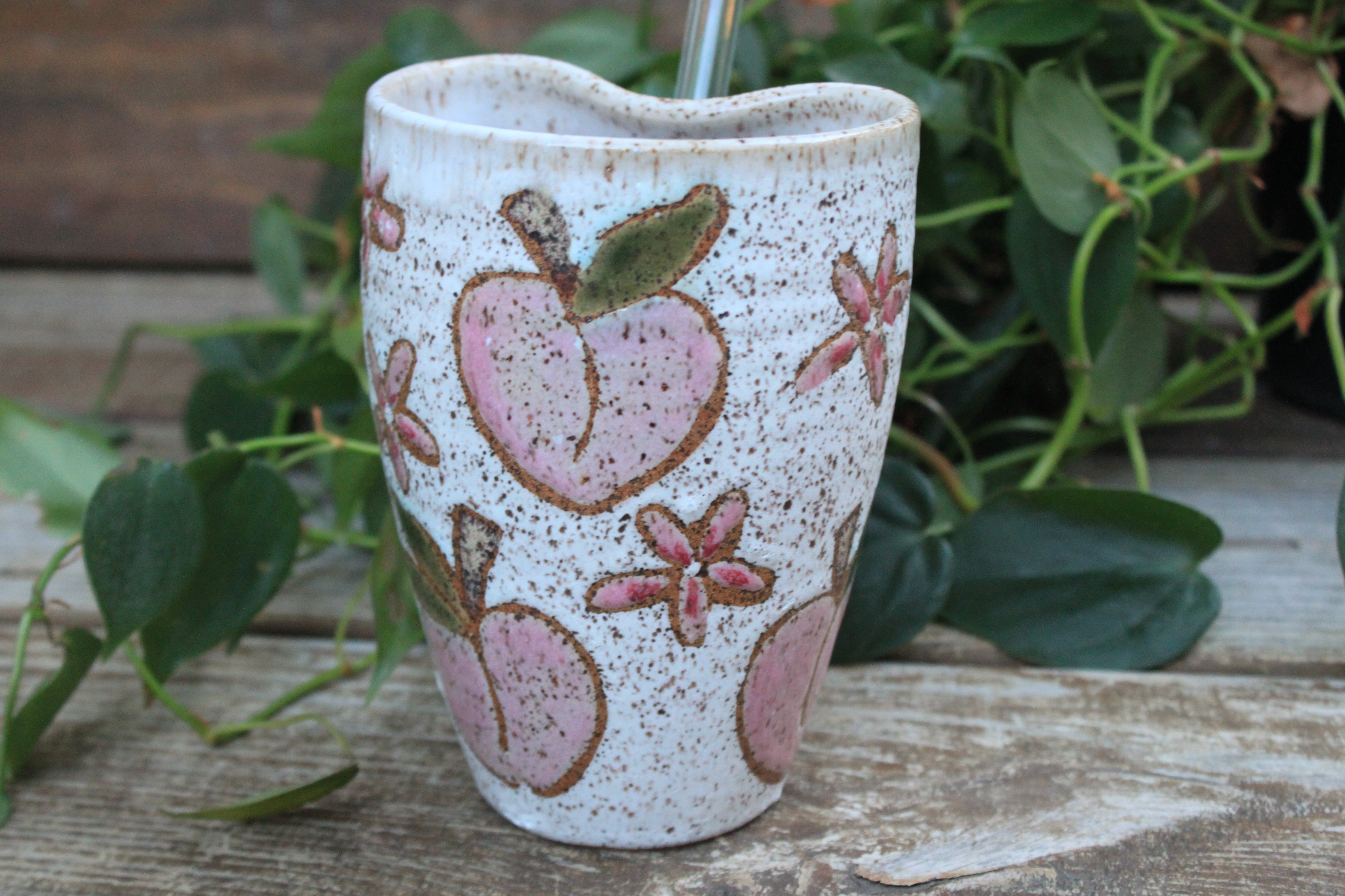 Fruity Fun - Peachy Party Straw Cup, 15 oz