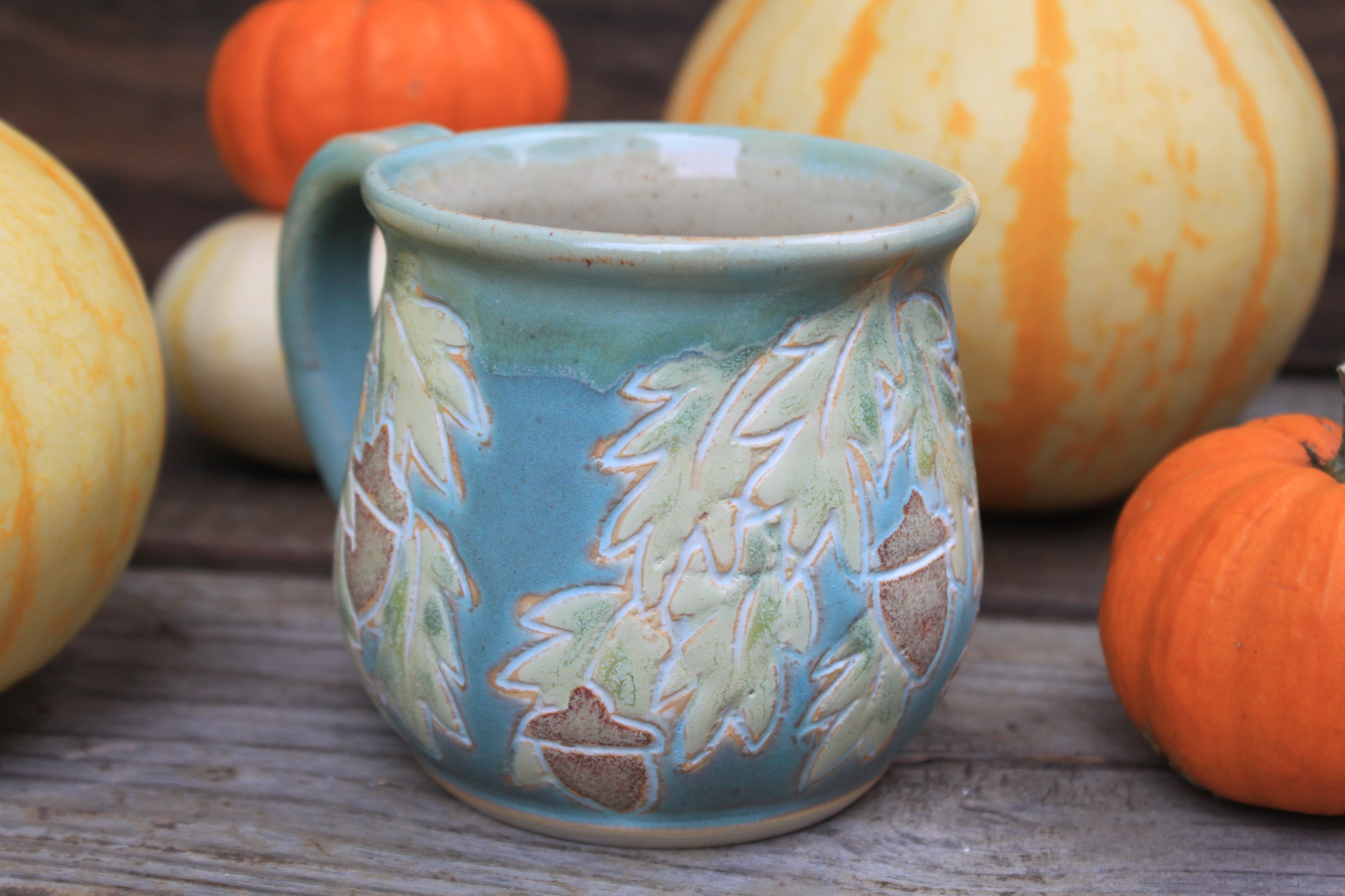 Awesome Acorns Foliage Mug, 16 oz