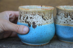 Load image into Gallery viewer, Stony Beach Pebble Thumbprint Cups - sold separately, 13 oz
