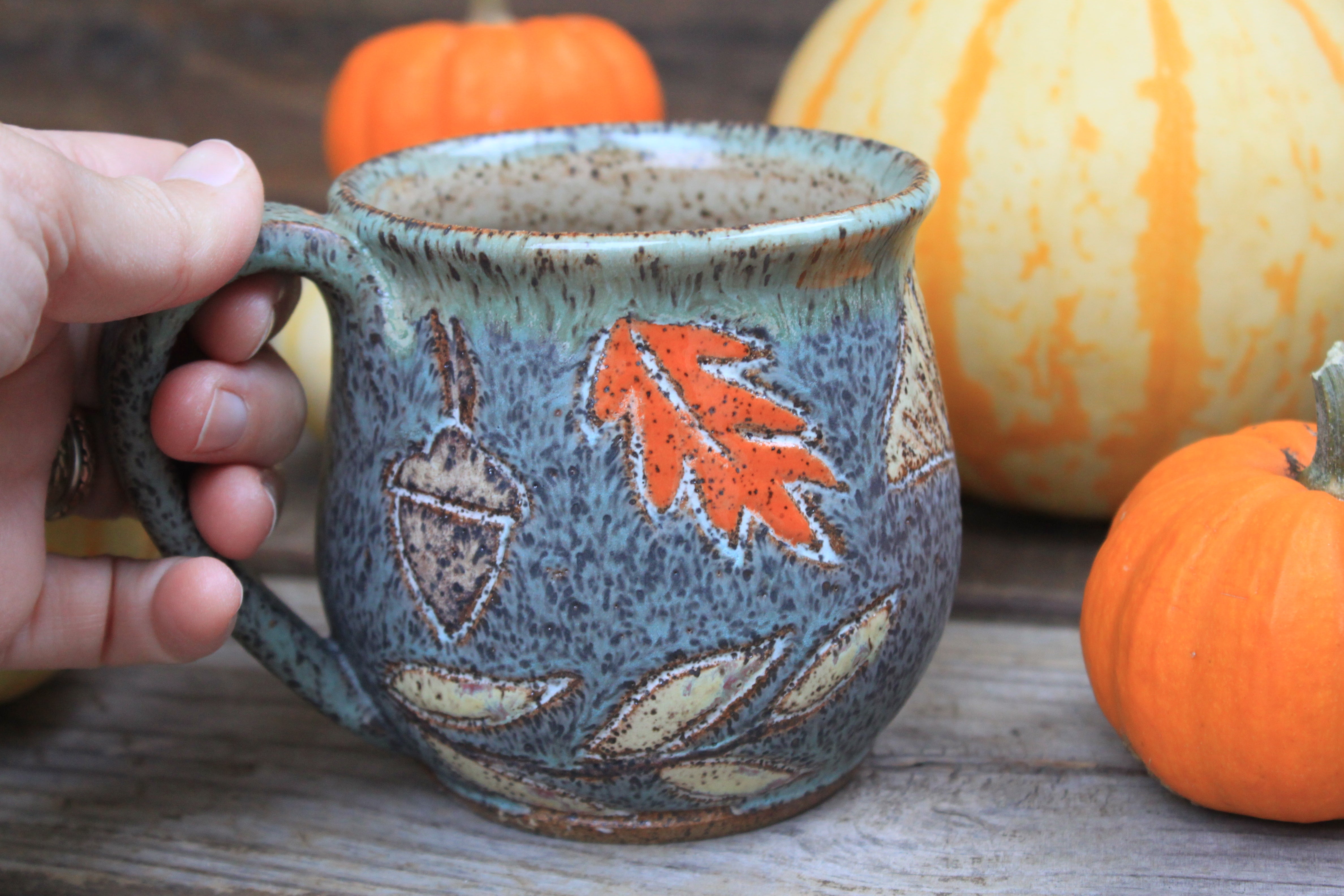 Foliage Frolic Mug, 17 oz
