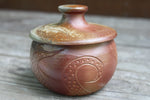 Load image into Gallery viewer, Wood Fired Octopus Adventures Carved Lidded Jar
