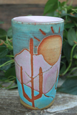 Load image into Gallery viewer, Desert Mountain Days Handled Travel Mug, 20 oz
