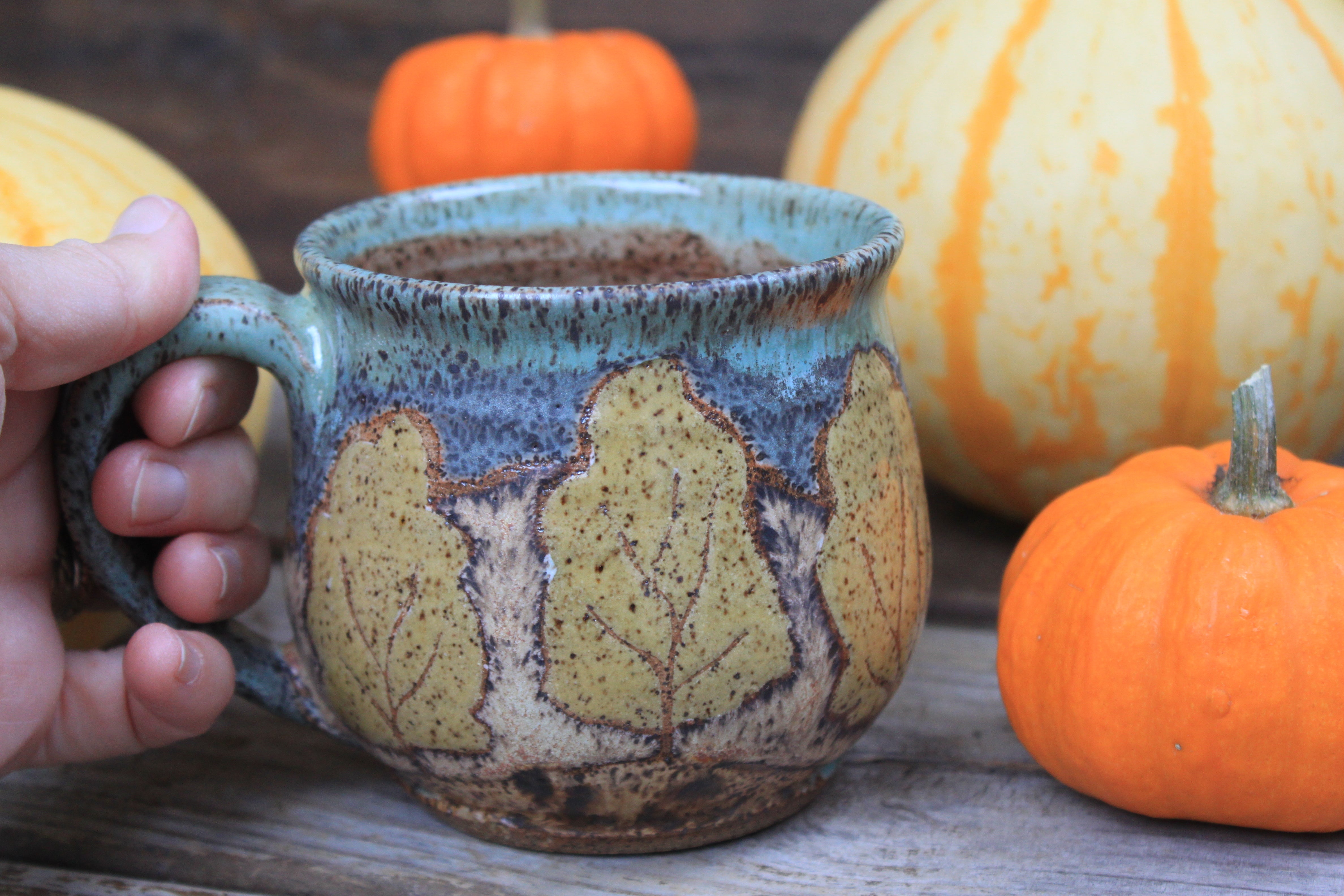 Fall Foliage and Glacial River Days Mug, 17 oz