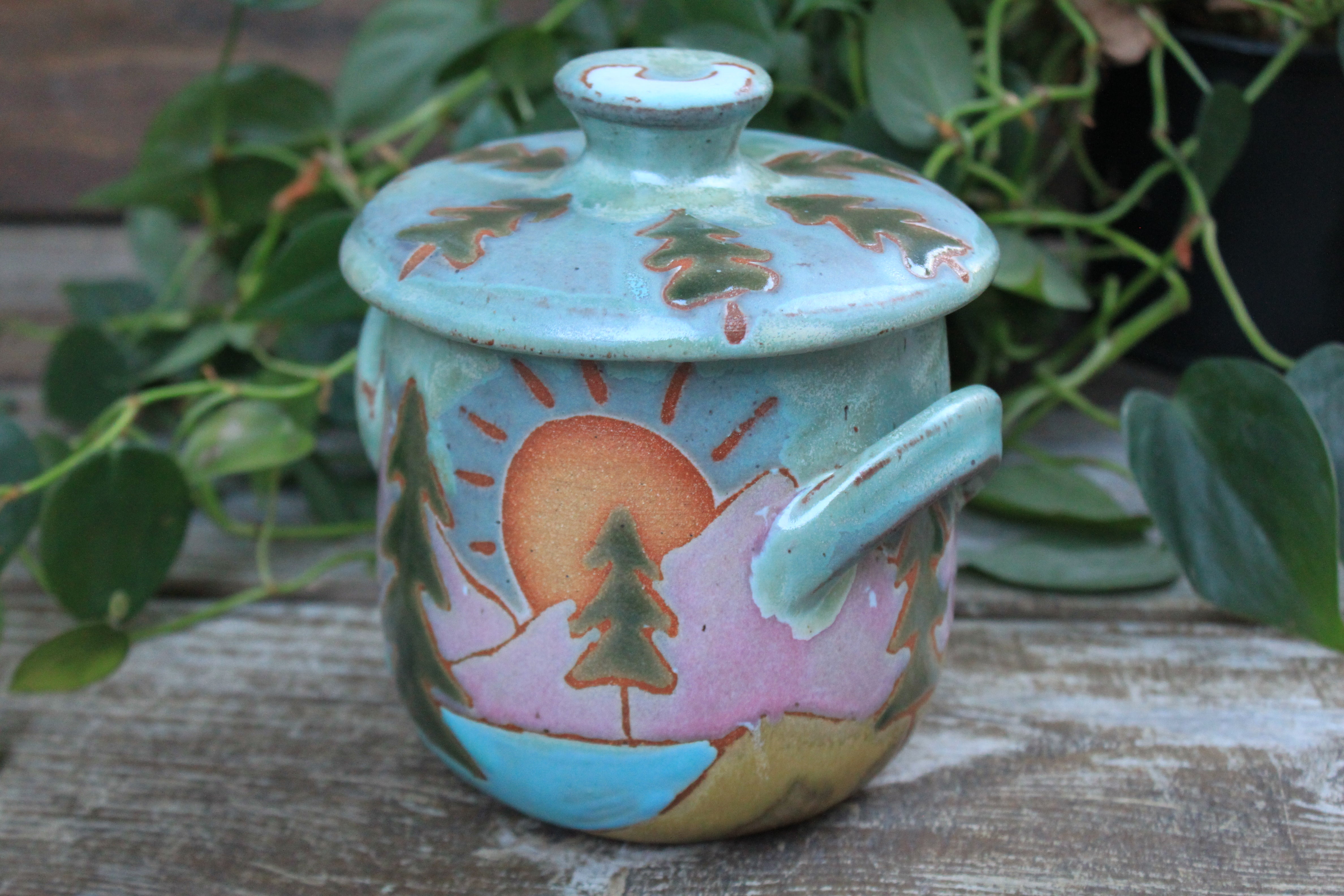 Evergreen Dreams Lidded Jar