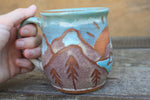 Load image into Gallery viewer, Glacial Lakes Sunset Mug, 17 oz
