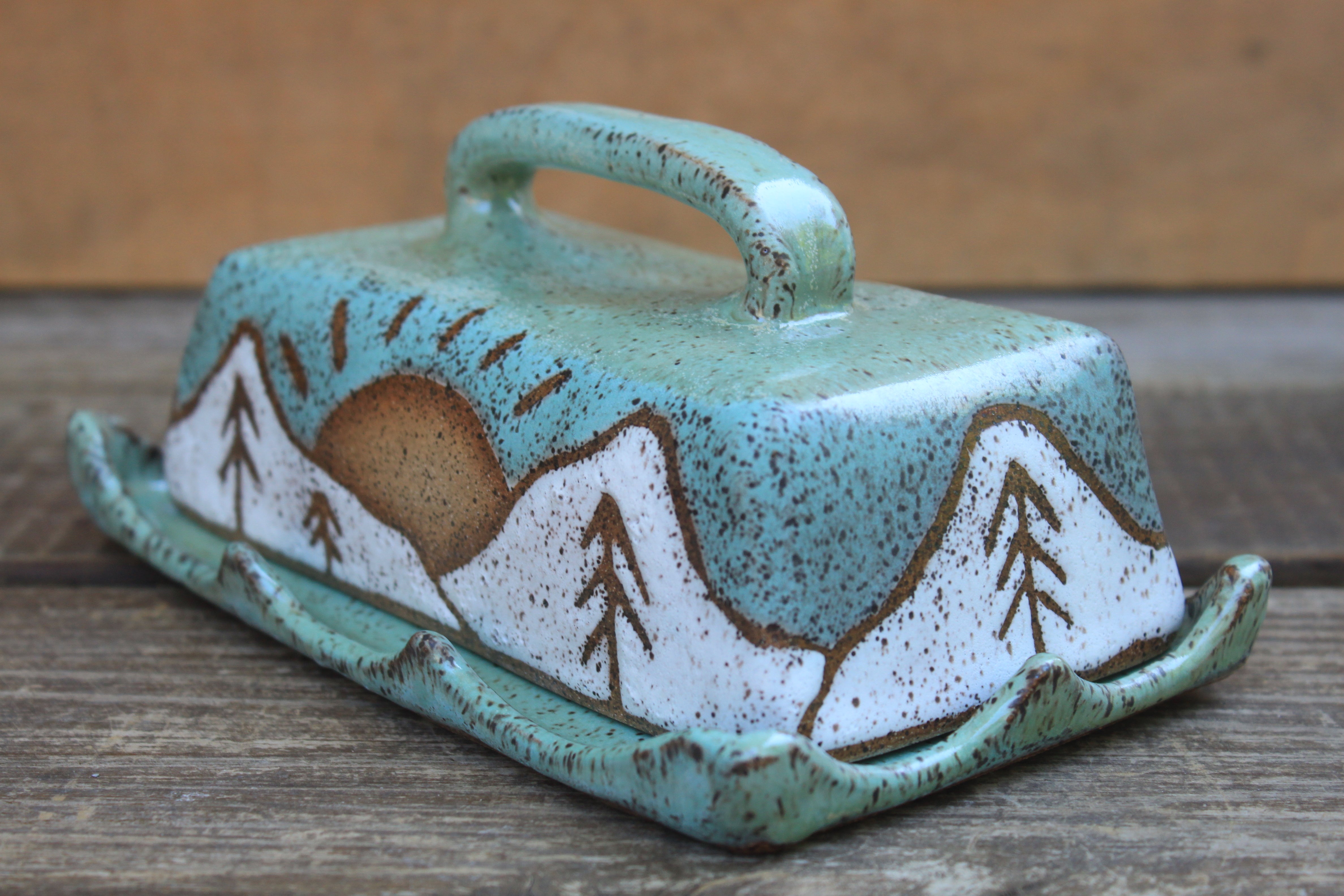 Snowy High Peaks Butter Dish