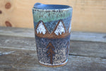 Load image into Gallery viewer, Distant High Peaks River Nights Travel Mug, 15 oz
