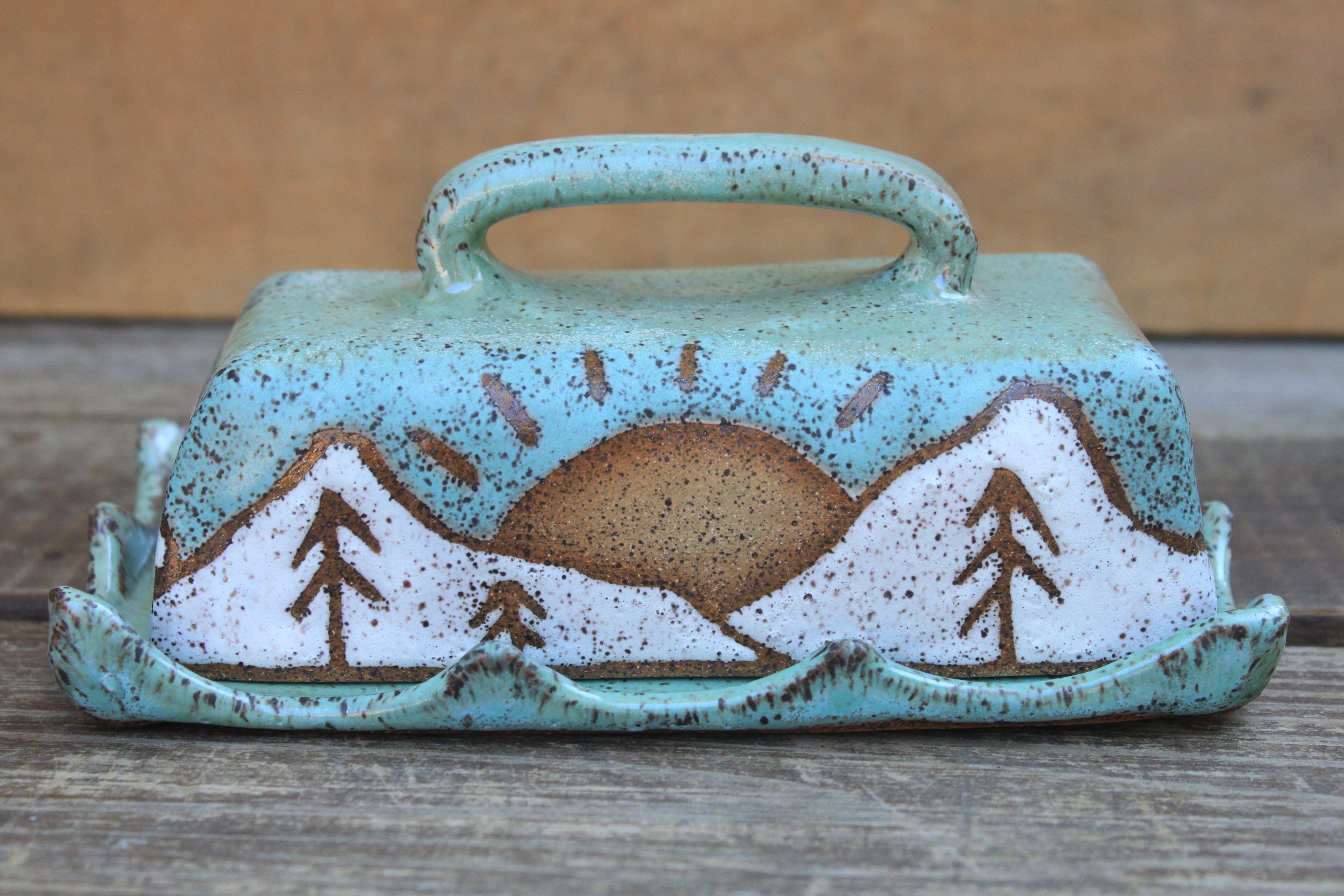 Snowy High Peaks Butter Dish