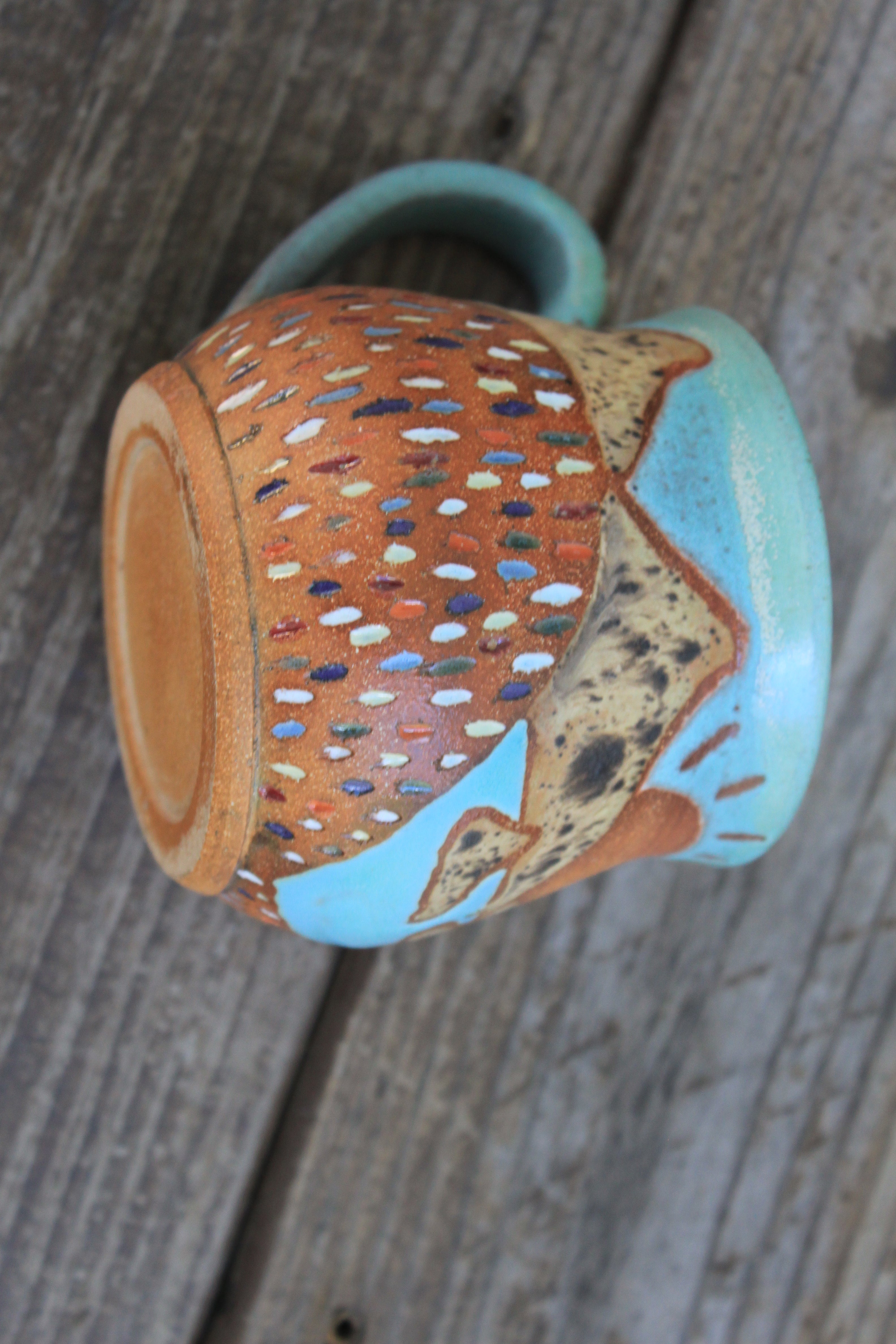 Wildflower Fields and Sunny Days Carved Mug, 16 oz