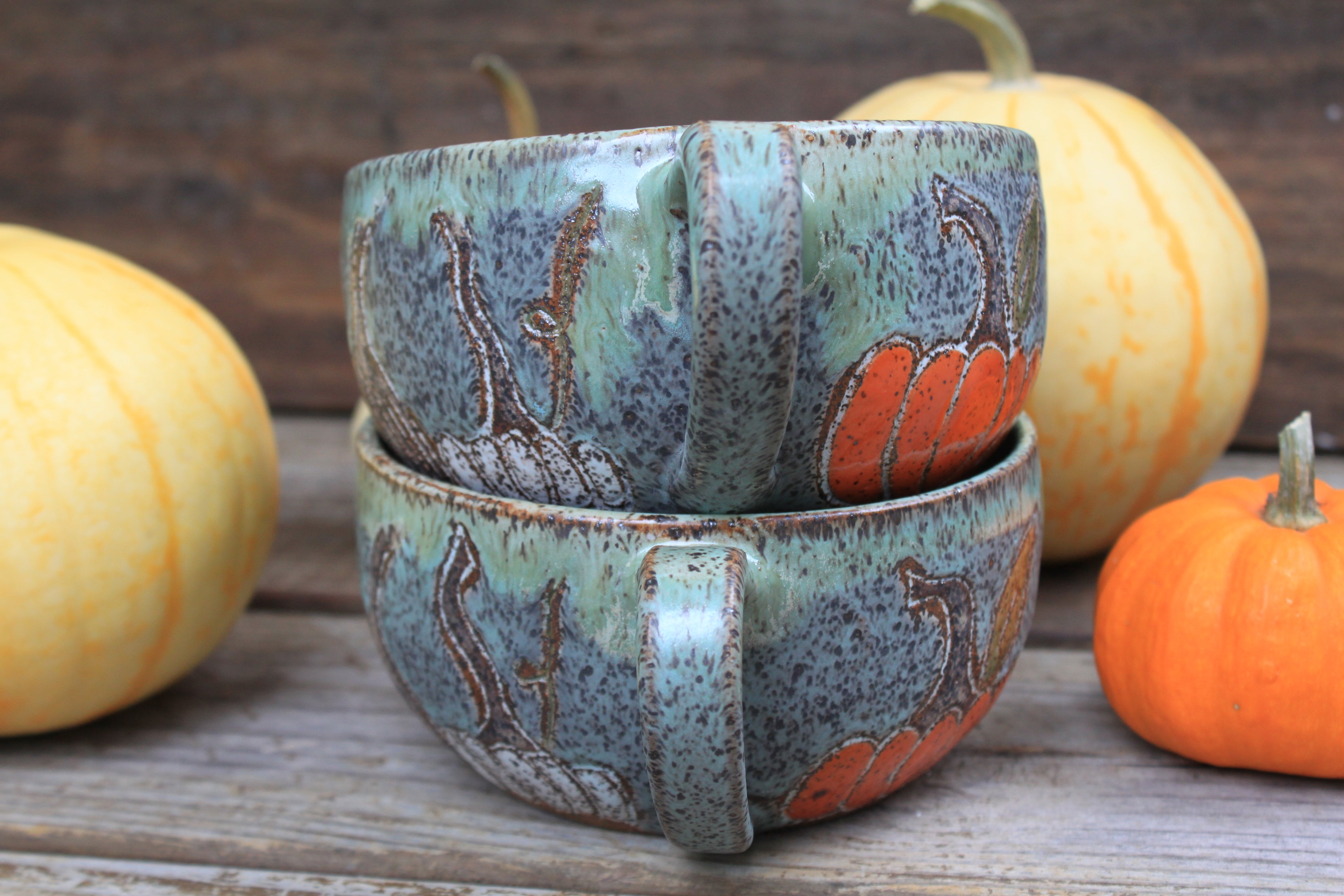Gorgeous Gourds Soup Season Mug Bowls, 22 oz - sold separately