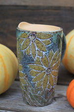 Load image into Gallery viewer, Sunflower Fields Forever Handled Travel Mug, 17 oz
