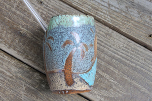 Sunny Days, Big Waves, and Palm Trees Straw Cup, 14 oz