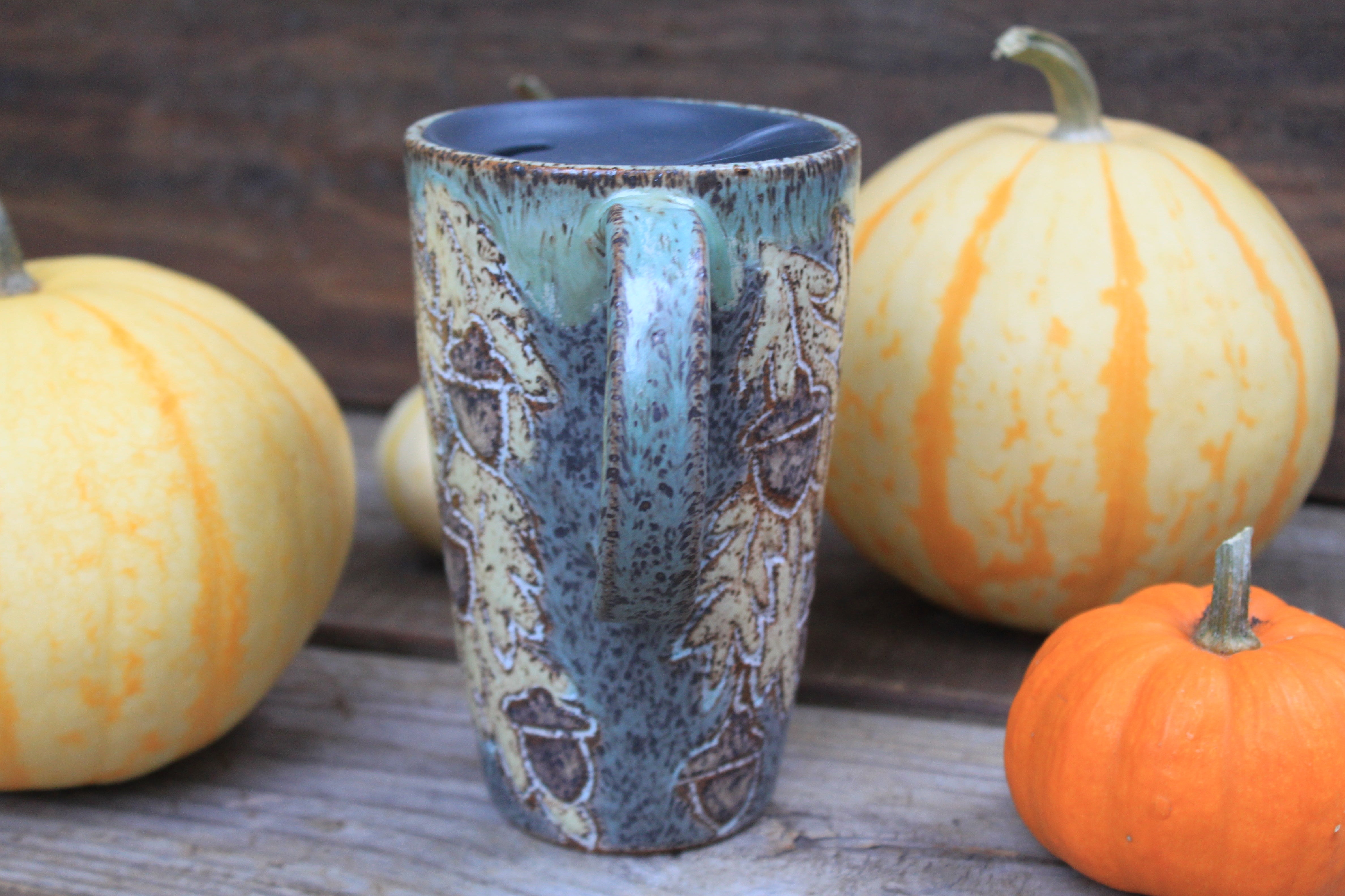 Awesome Acorns Foliage Travel Mug, 16 oz