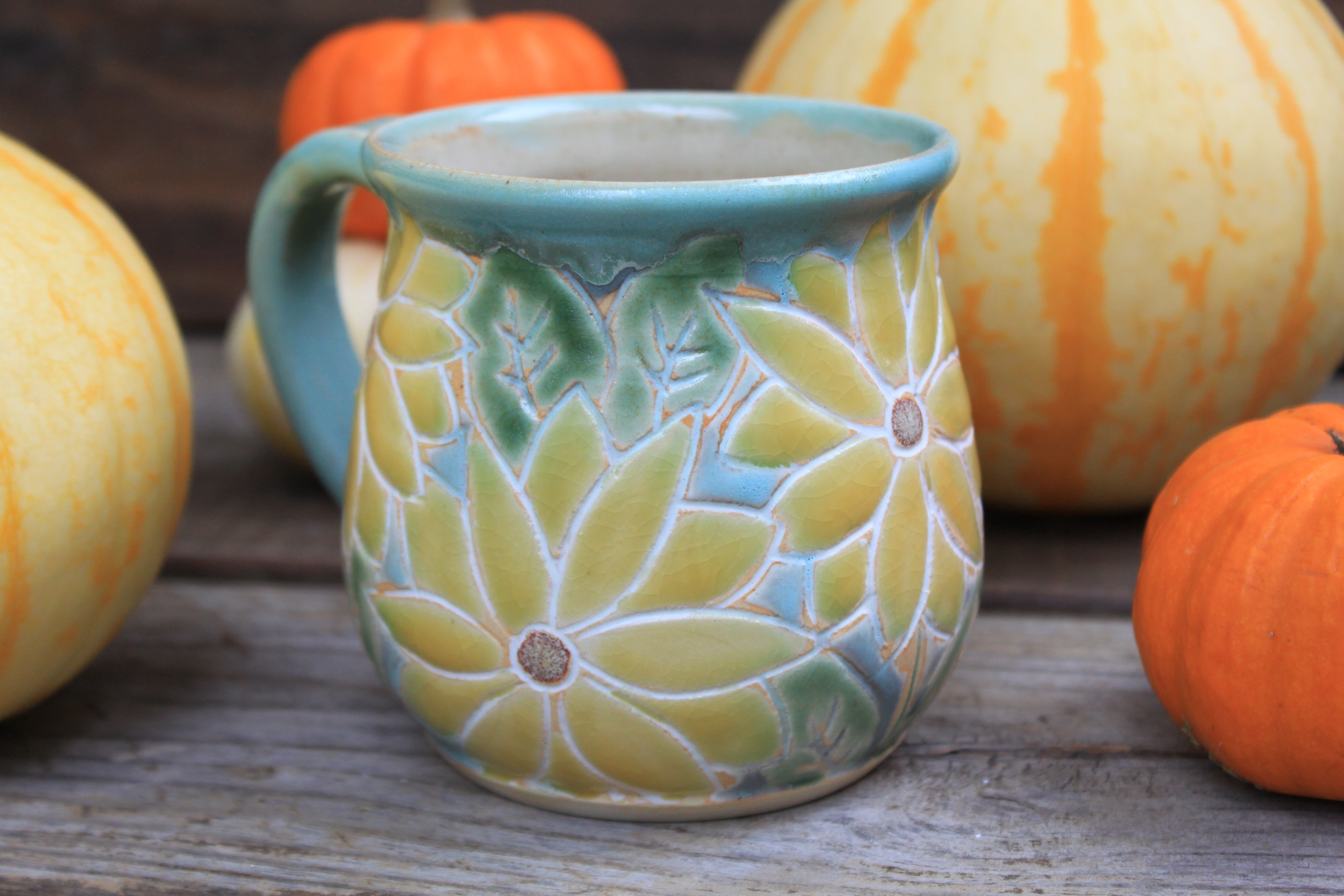 Sunflower Fields Forever Mug, 18 oz