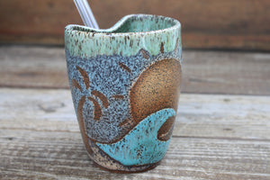 Sunny Days, Big Waves, and Palm Trees Straw Cup, 14 oz