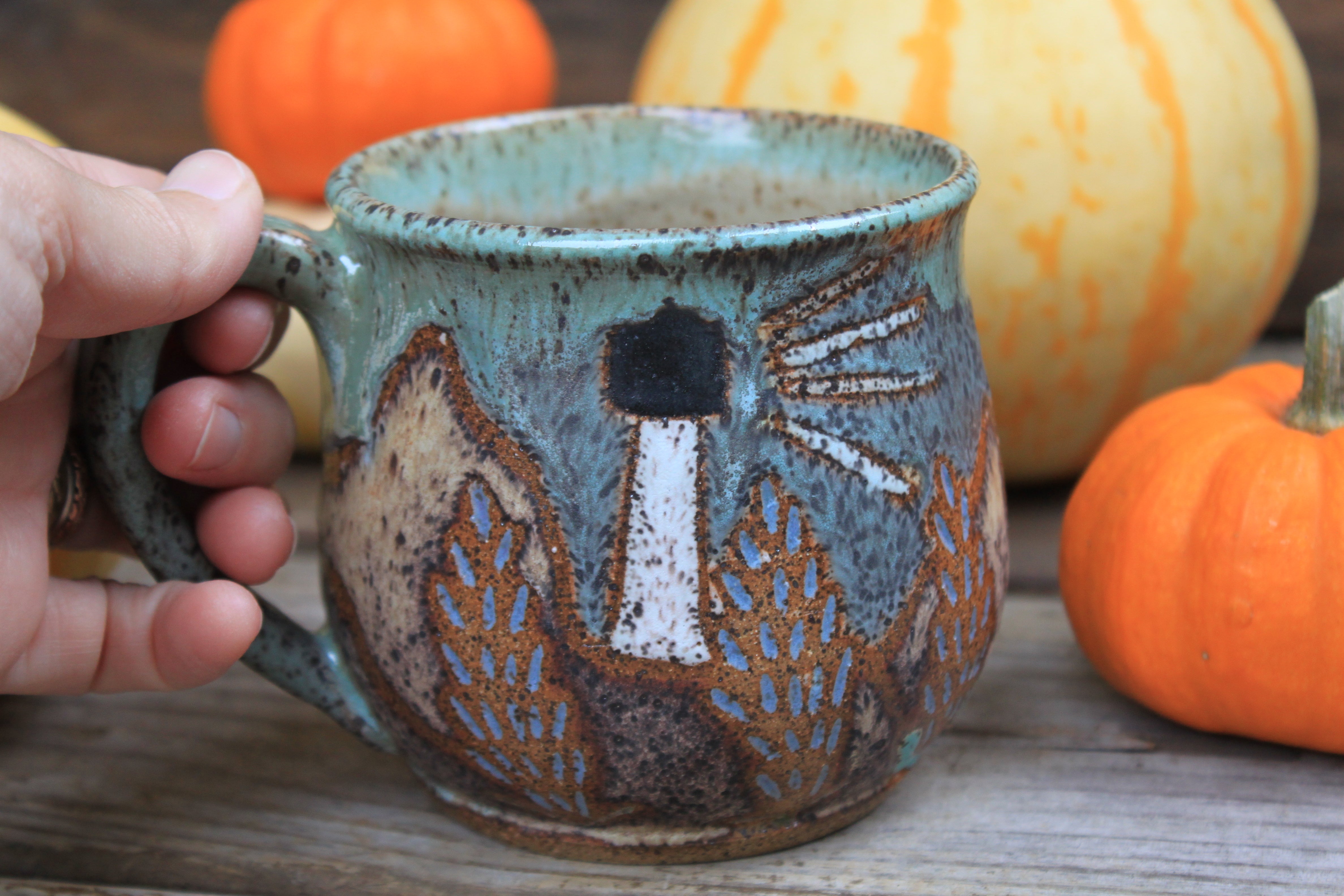 Acadia Coastal Lupine Days Mug, 18 oz