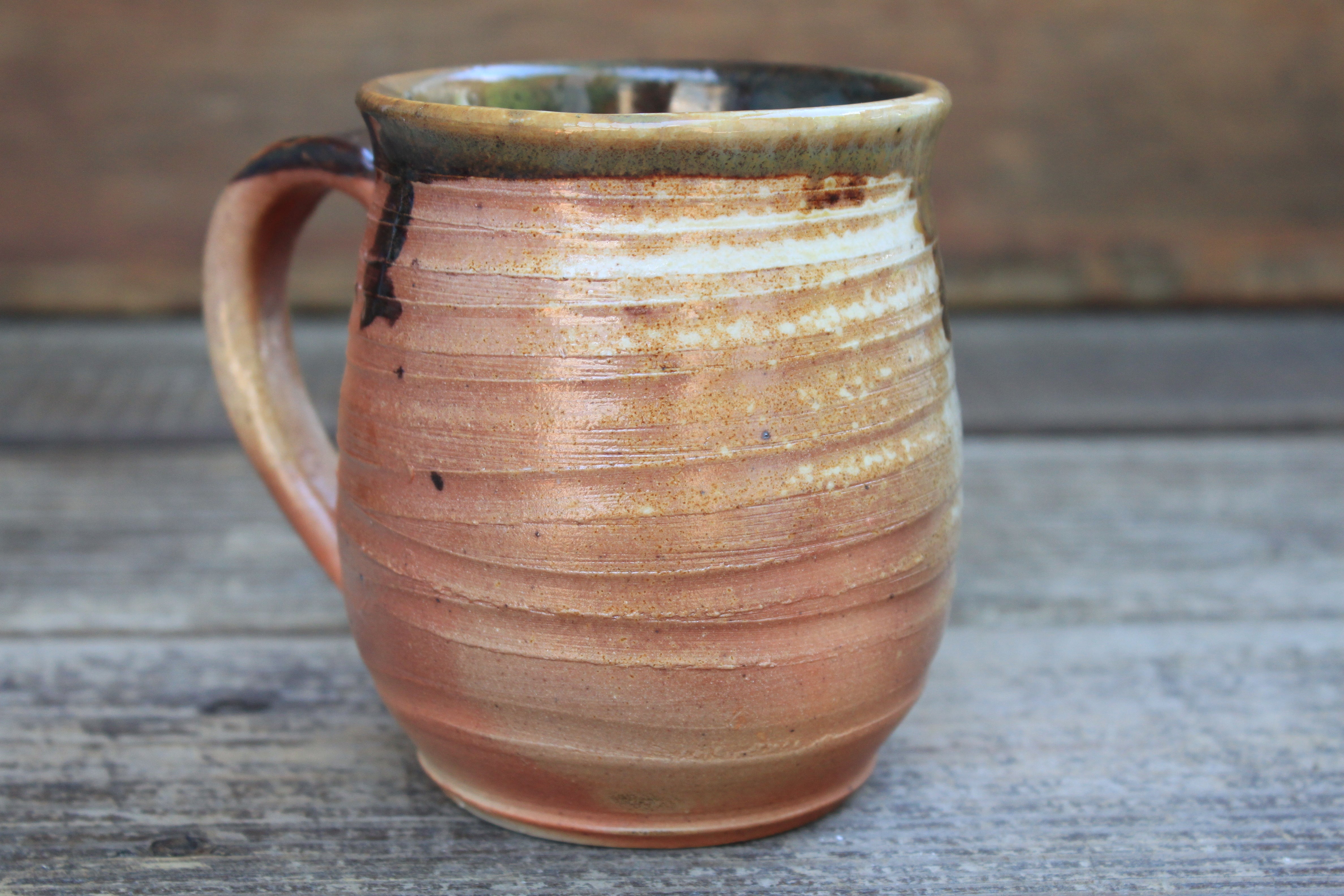 Seconds Sale! Wood Fired Swirl Mug, 16 oz