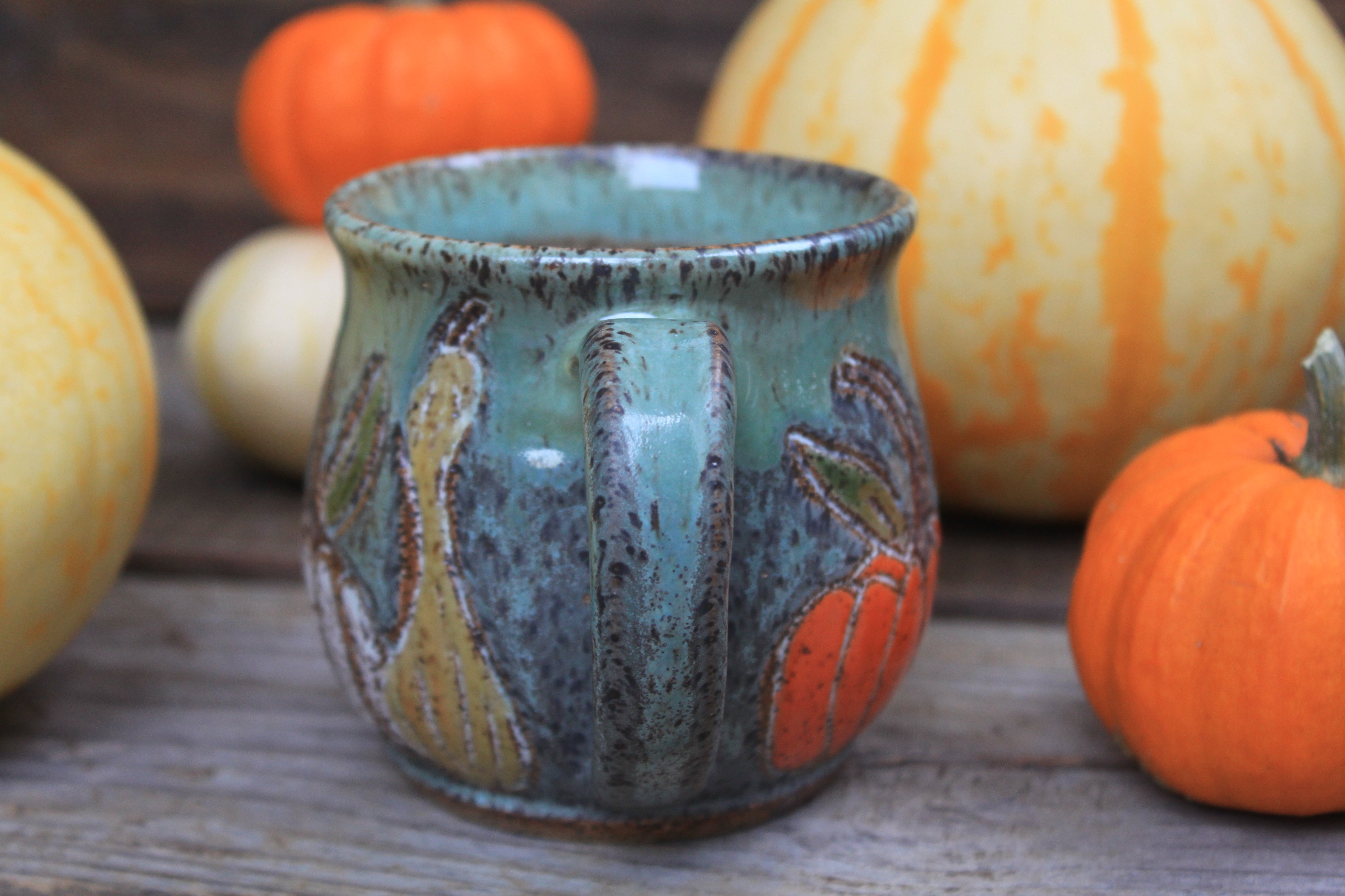 Gorgeous Gourds Mug, 15 oz