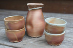 Load image into Gallery viewer, Wood Fired Saki Set, 14 oz and 4-5 oz
