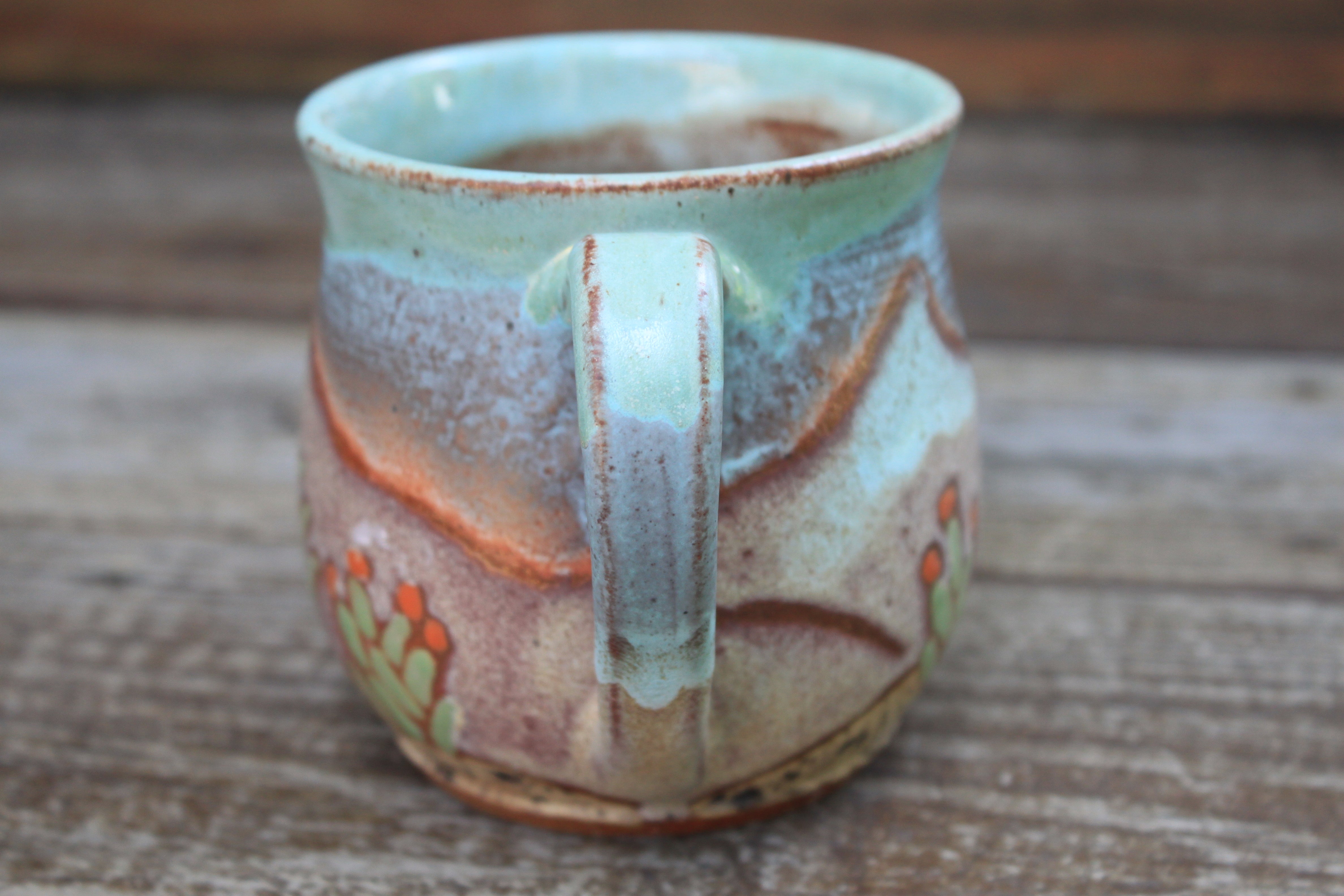 Retro Desert Dreams Cabin Mug, 17 oz