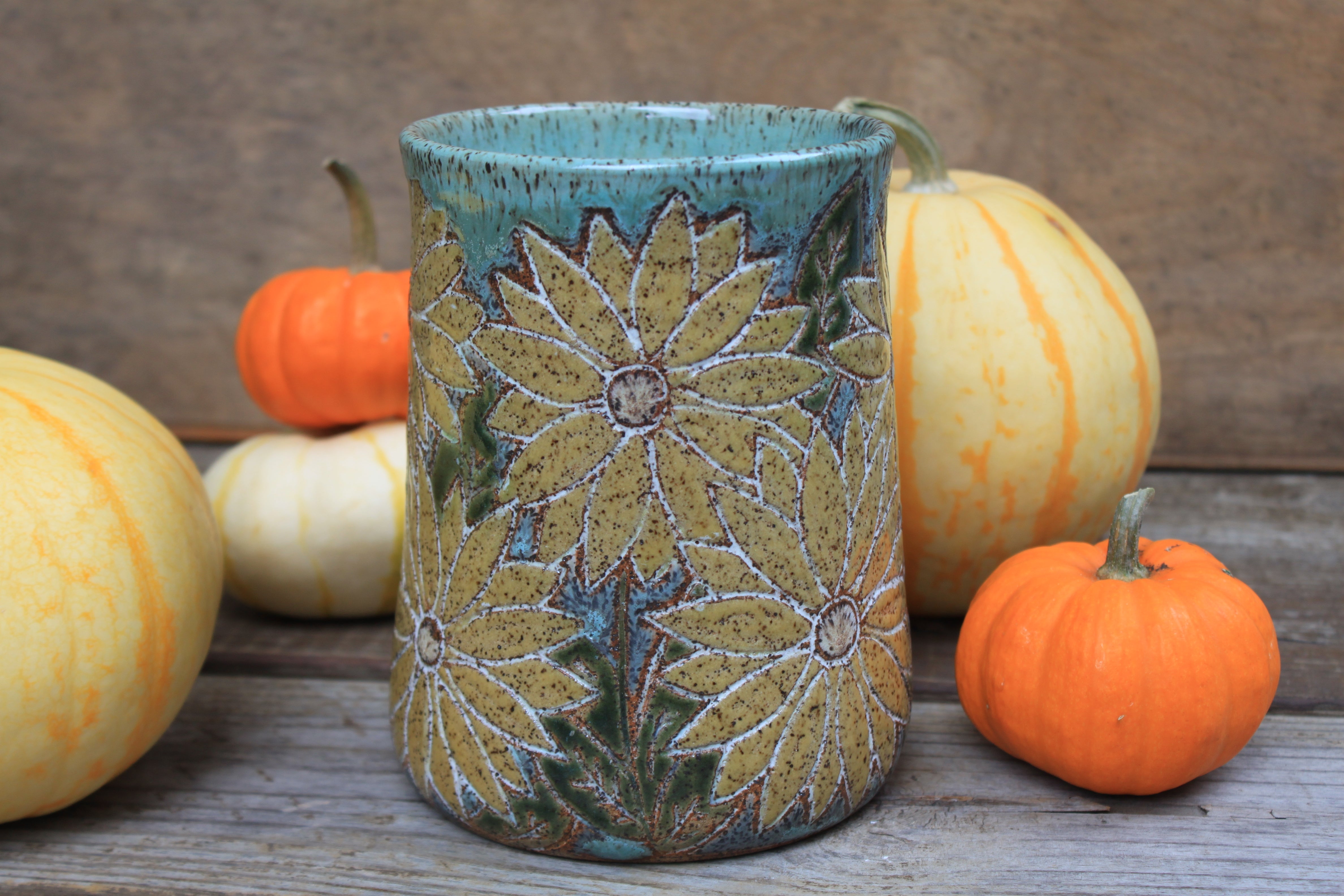 Sunflower Fields Forever Utensil Jar