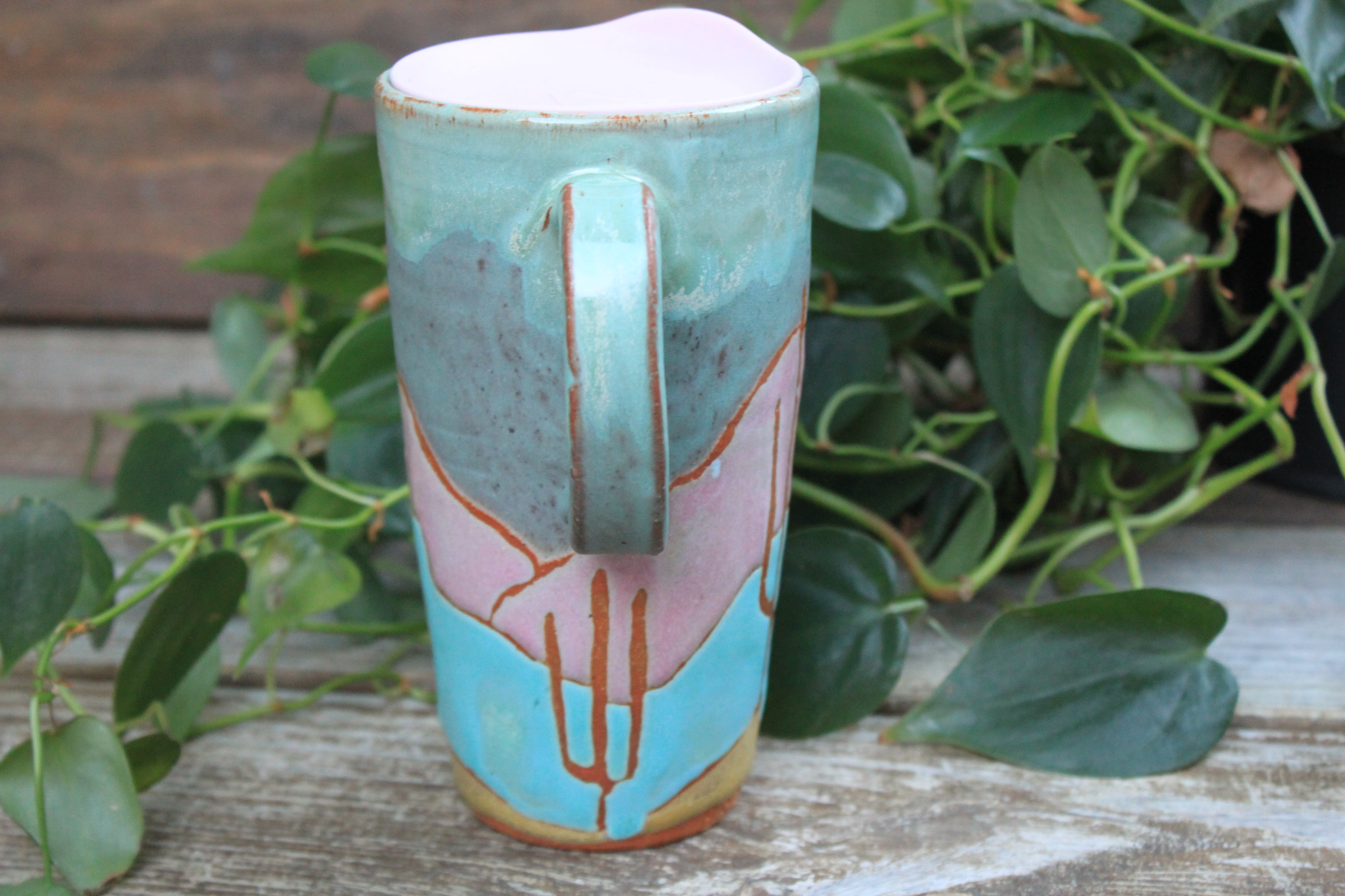 Desert Mountain Days Handled Travel Mug, 20 oz