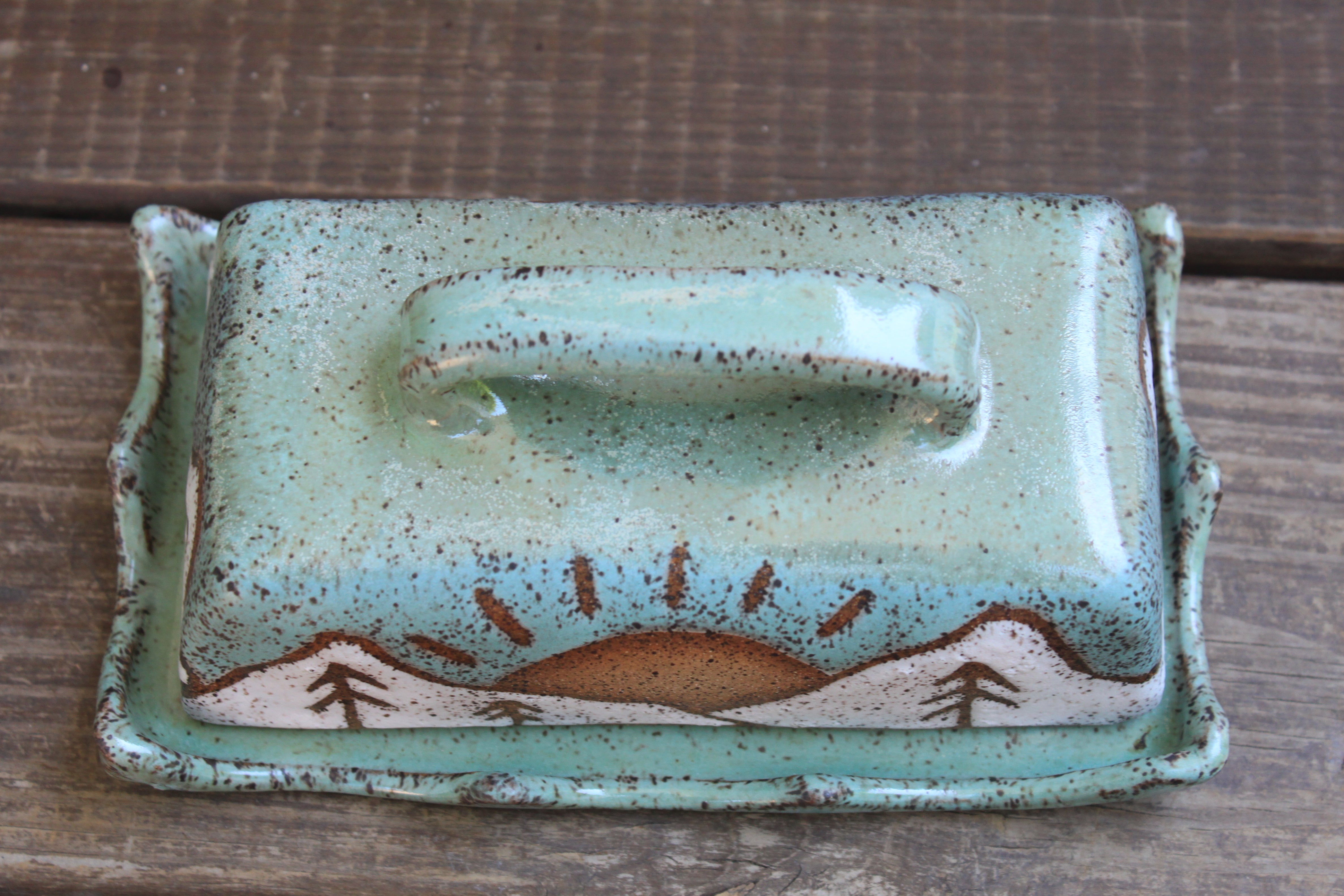 Snowy High Peaks Butter Dish