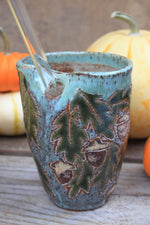 Load image into Gallery viewer, Awesome Acorns Foliage Straw Cup, 14 oz
