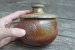 Load image into Gallery viewer, Wood Fired Octopus Adventures Carved Lidded Jar
