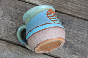Retro Horizon Sunset Mug, 15 oz